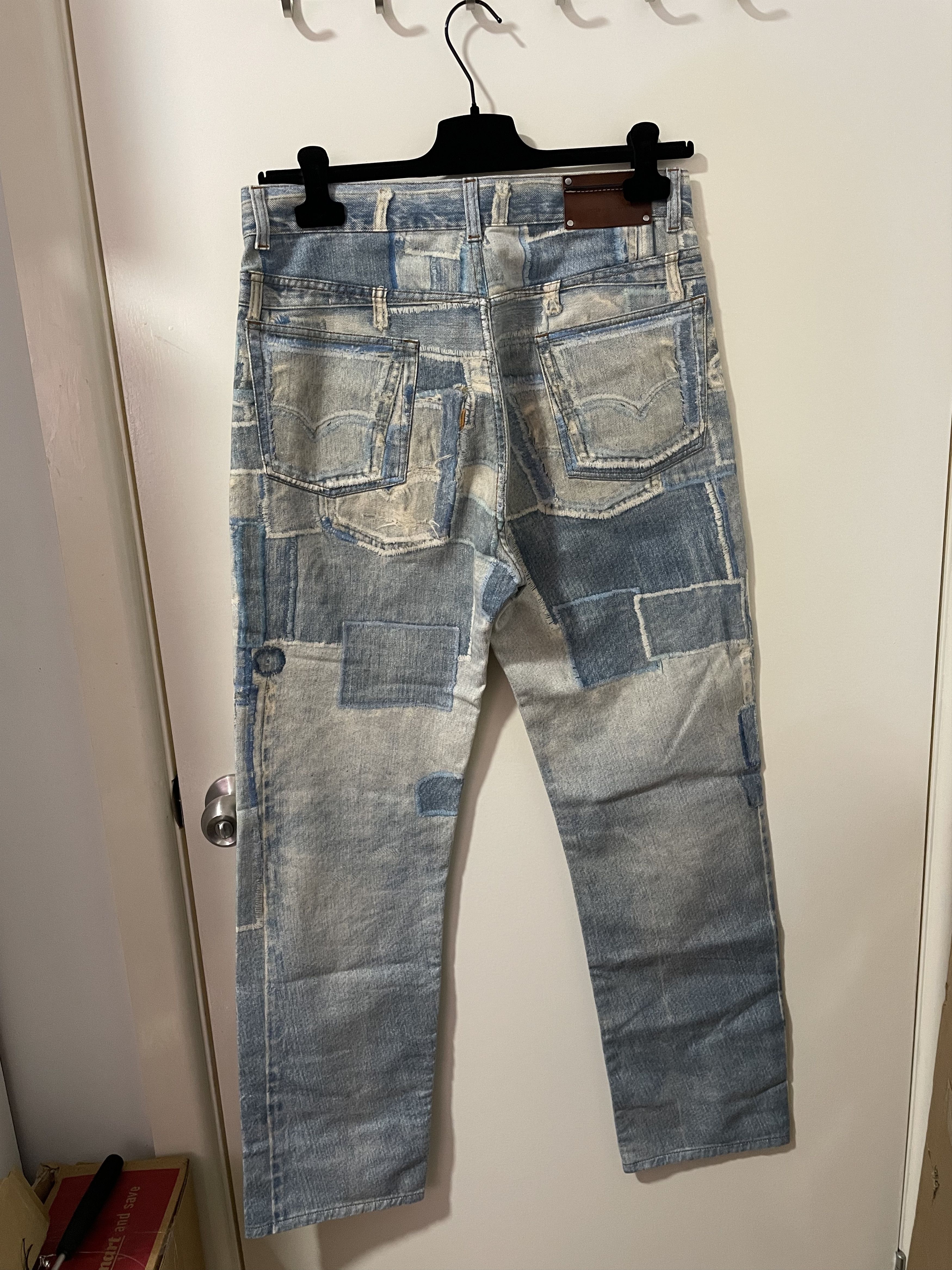 Dries Van Noten SS 17 Dries Van Noten "Pender" Light Blue Patchwork Jeans Size US 32 / EU 48 - 7 Thumbnail