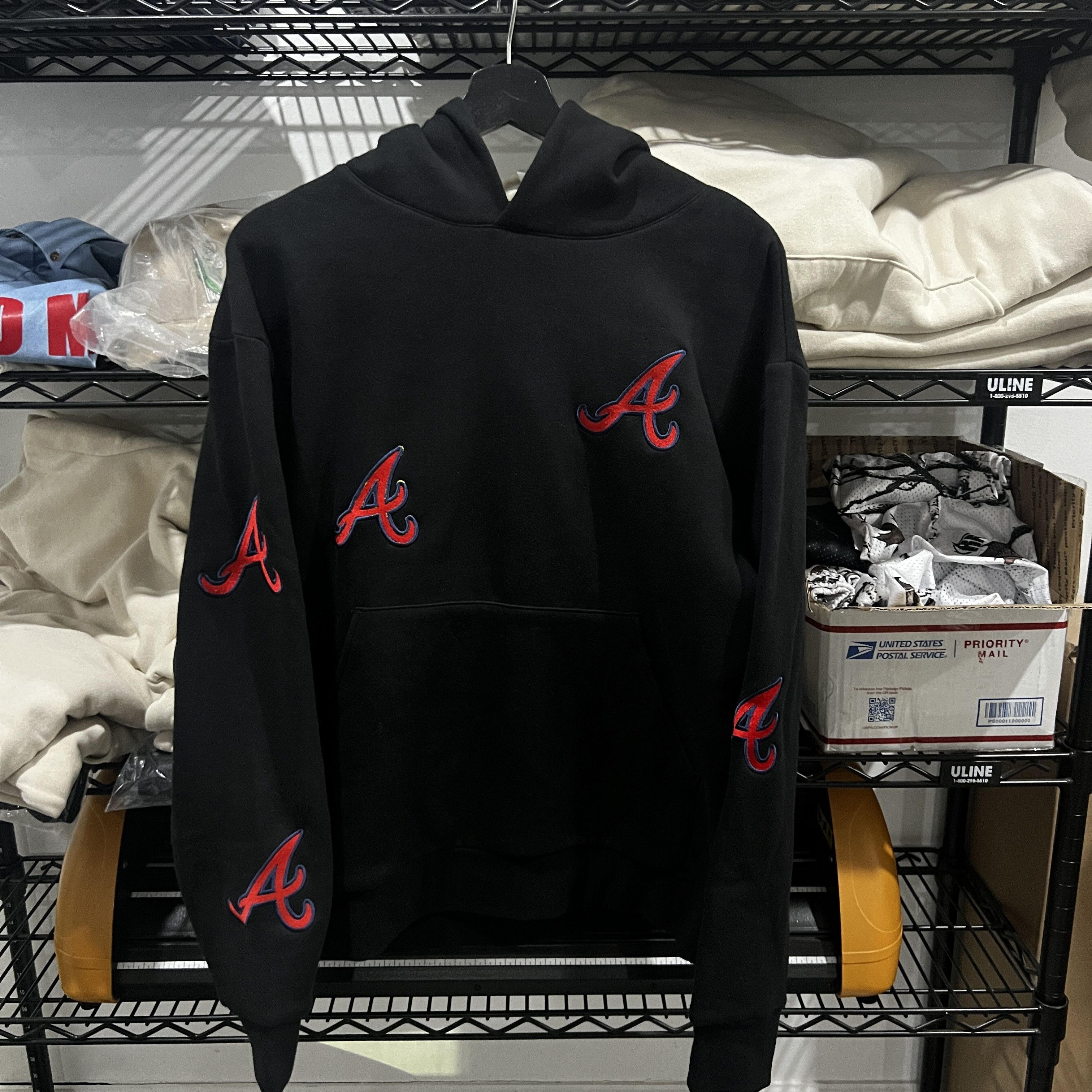 MLB Atlanta 5 Spot Hoodie Embroidered Size US XL / EU 56 / 4 - 2 Thumbnail