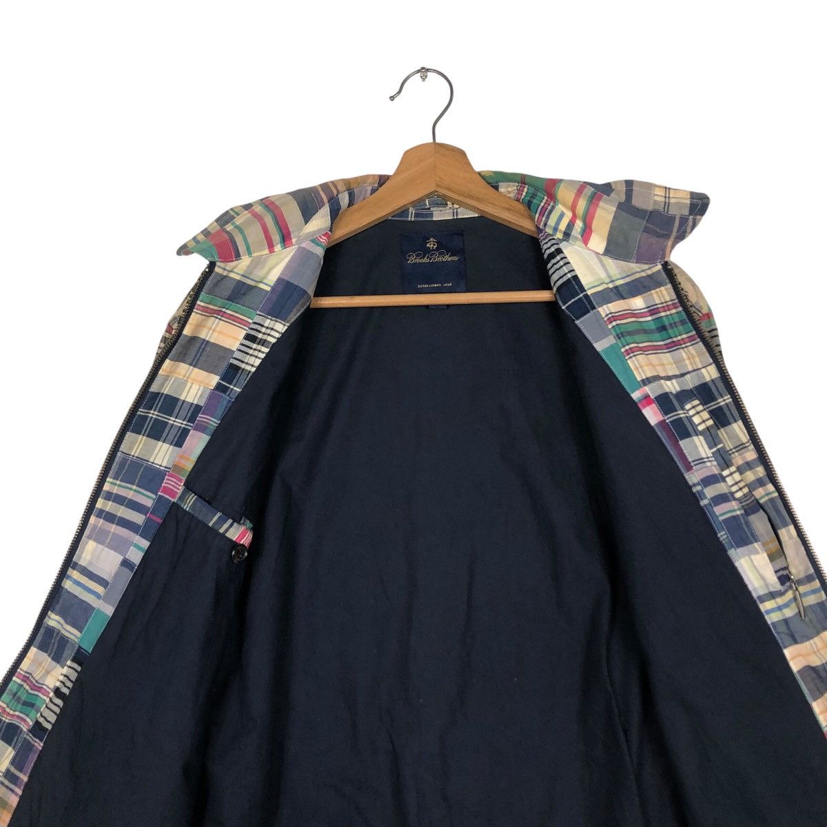 Japanese Brand 📌Vintage Bomber Jacket Patch Work Design Brooks Brother Size US S / EU 44-46 / 1 - 15 Thumbnail