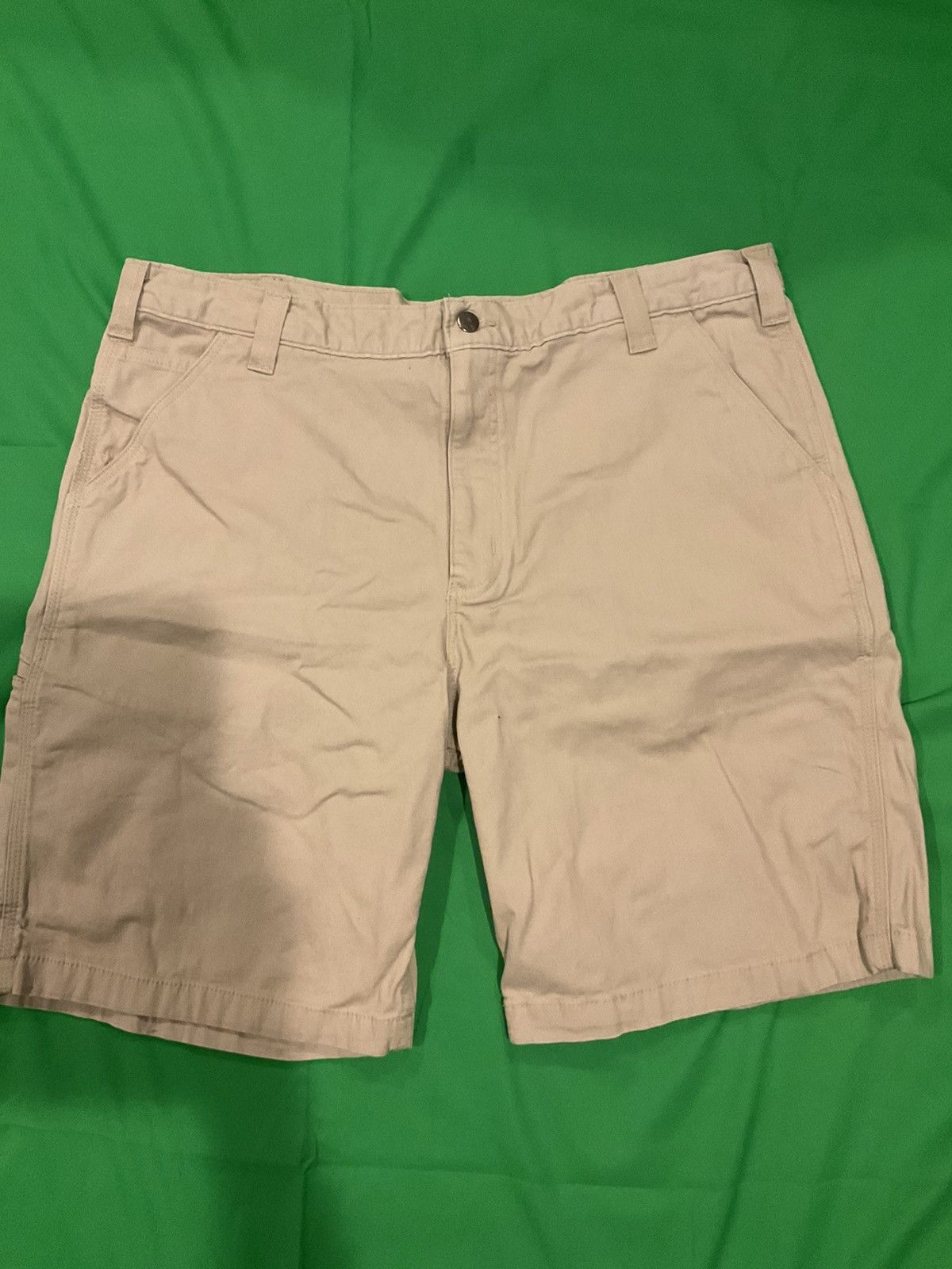 Carhartt × Vintage Vintage Tan and cream Carhartt shorts Size US 40 / EU 56 - 1 Thumbnail