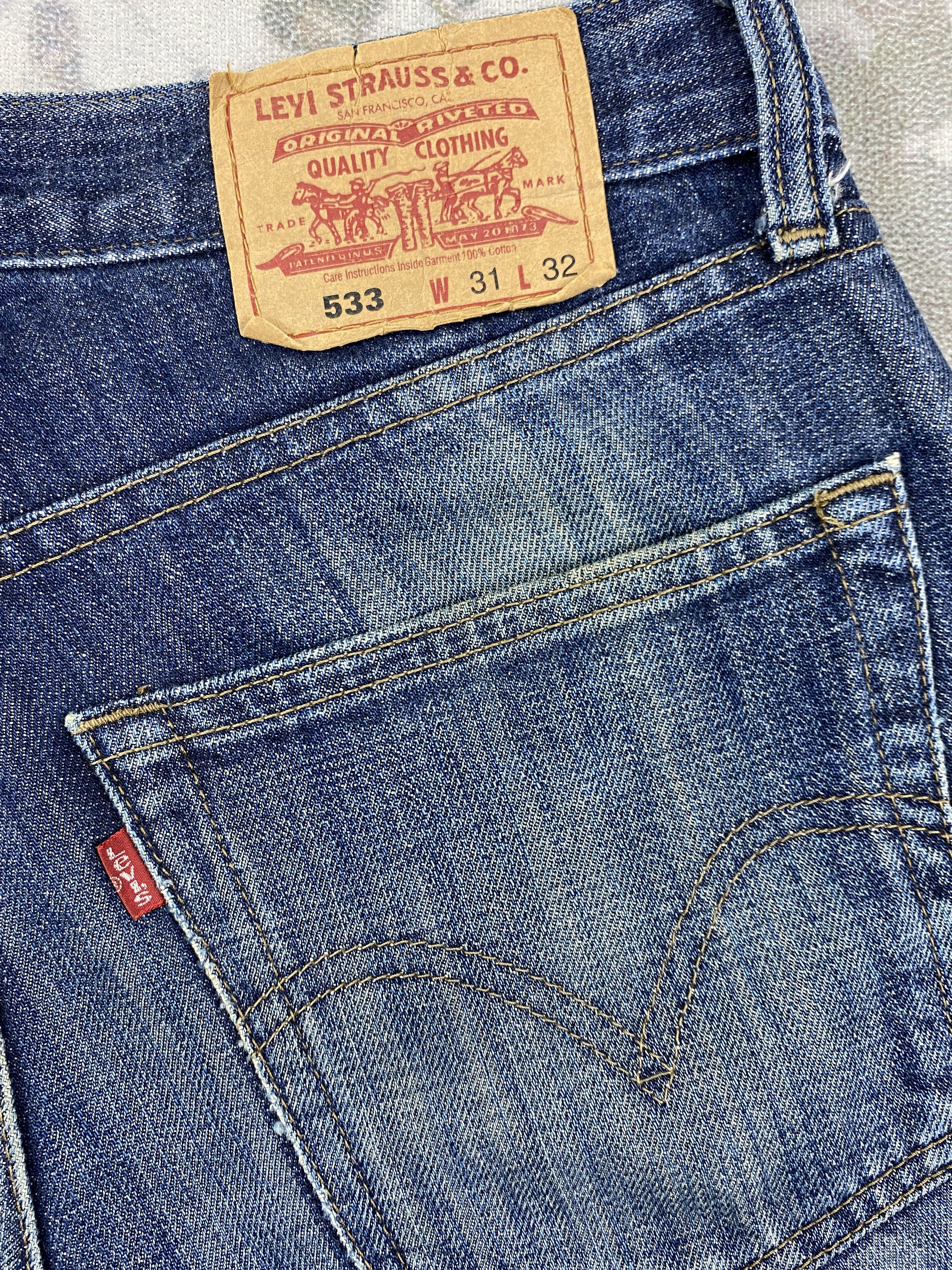 Levi's Vintage Levi's 533 Faded Blue Denim 32 x 30 -JN540 Size US 32 / EU 48 - 11 Thumbnail