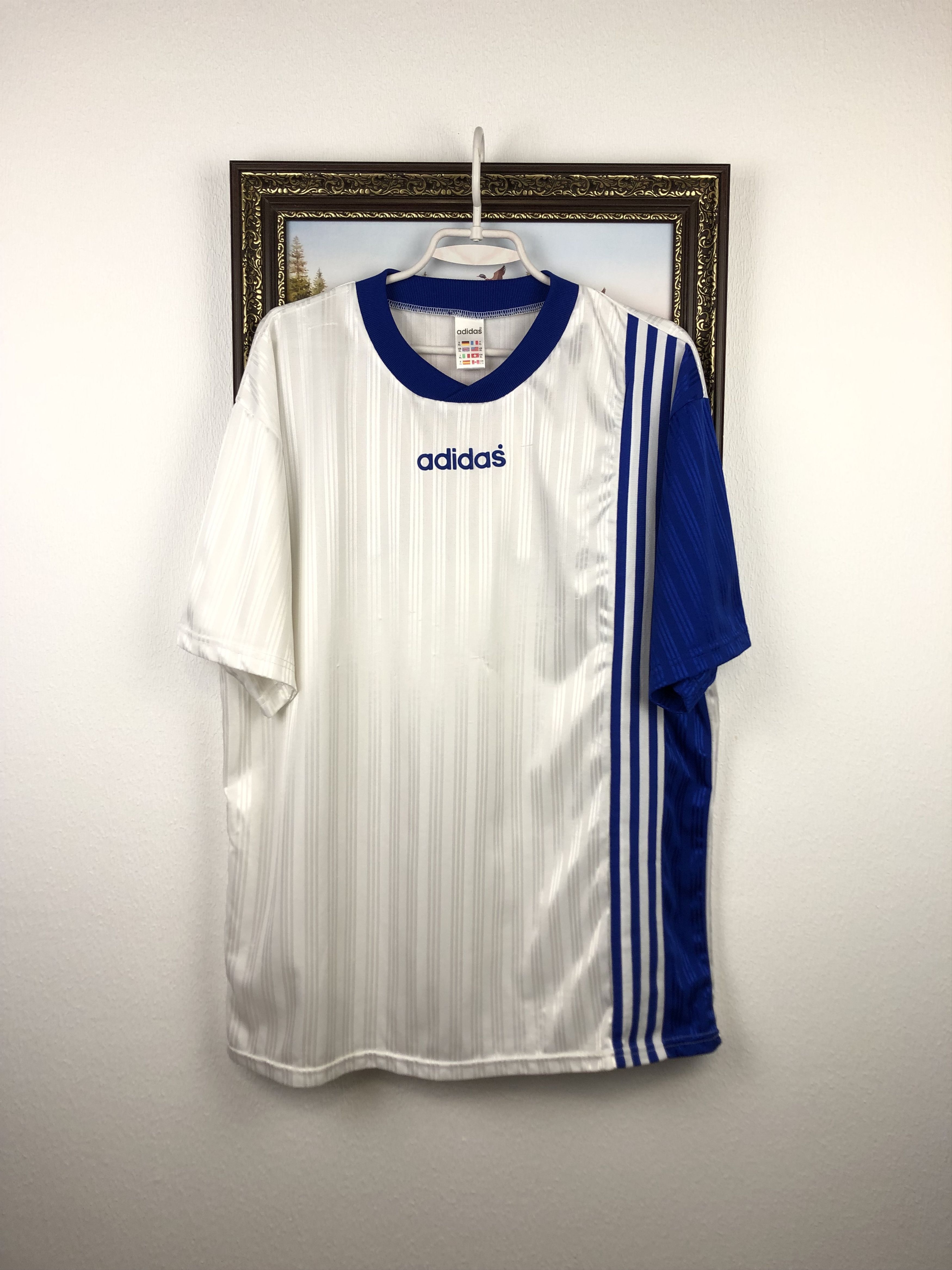 Adidas Vintage Football Template Shirt Soccer Jersey Tee Hype Size US XL / EU 56 / 4 - 1 Thumbnail