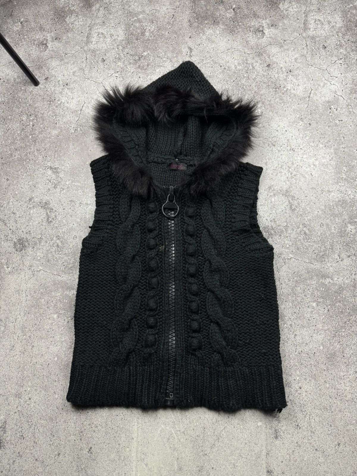 If Six Was Nine AVANT GARDE Big Zipper Fur opium vest IfSixWasNine LGB style Size S / US 4 / IT 40 - 1 Thumbnail
