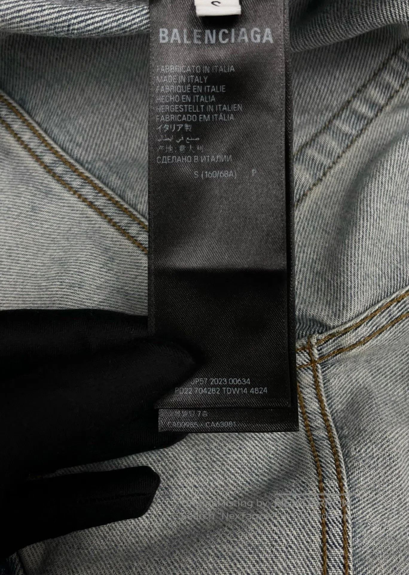 Balenciaga Balenciaga Back Patch Logo Washed Jeans. Size US 30 / EU 46 - 3 Thumbnail