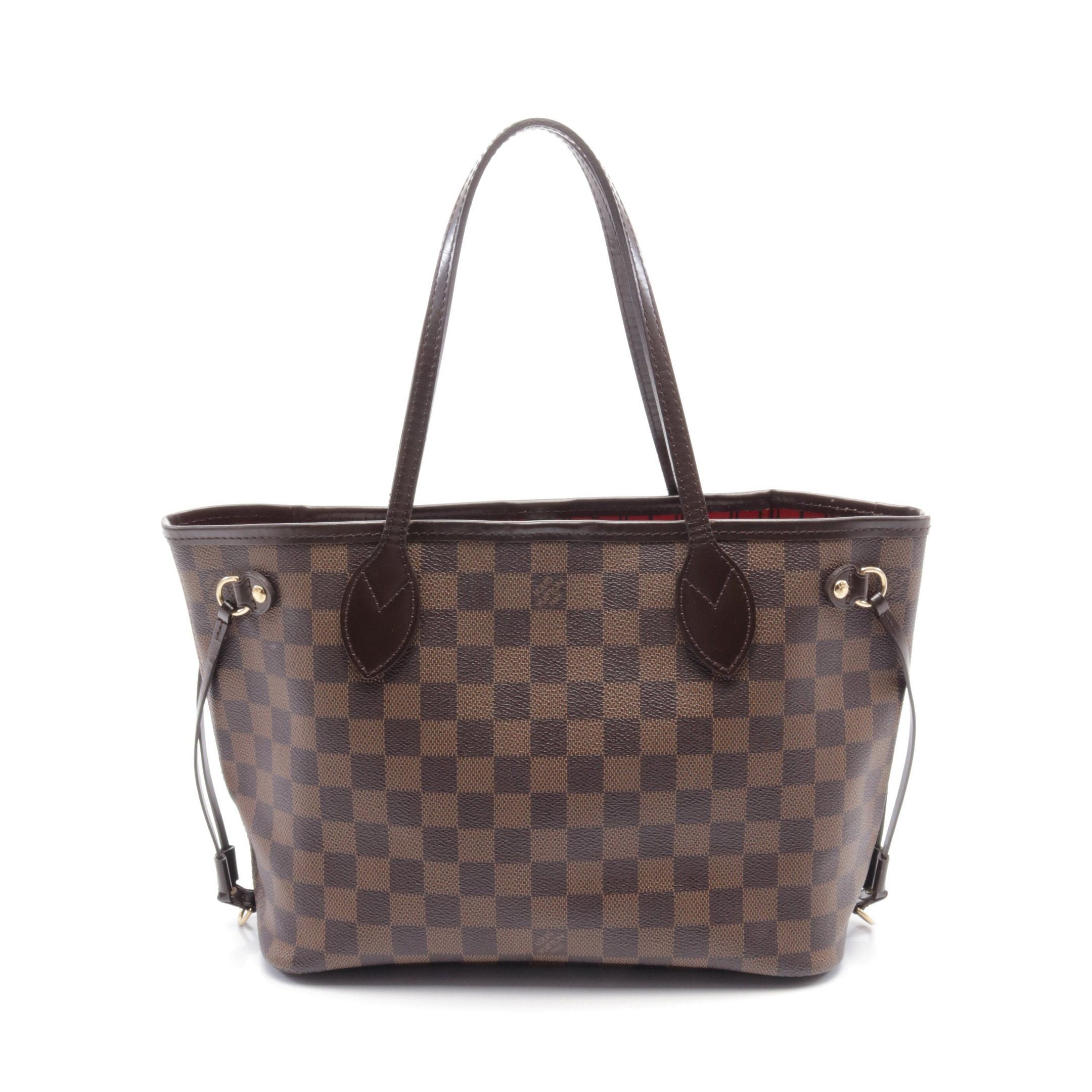 Louis Vuitton Louis Vuitton Neverfull Pm Damier Ebene Handbag Tote Bag Leather Brown Size ONE SIZE - 1 Thumbnail