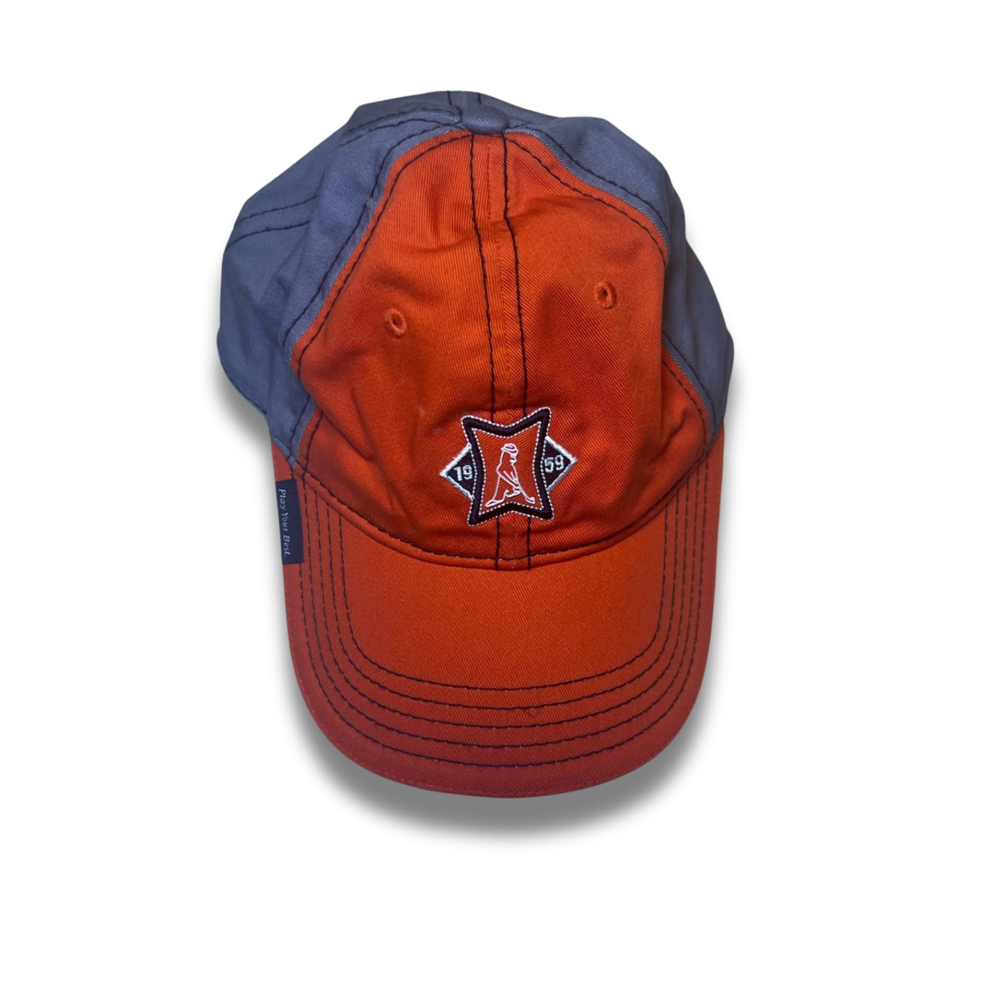 PING Ping Orange & Gray Logo Hat Cap Adjustable Unisex One Size C Size ONE SIZE - 3 Thumbnail