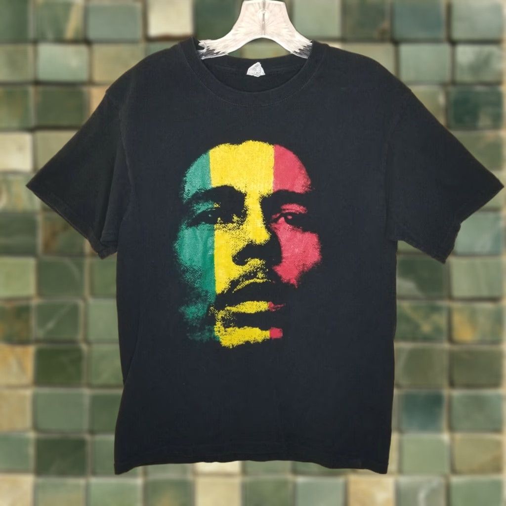 Vintage Yazbek Bob Marley T-Shirt Black Mens Short Sleeve M Size US M / EU 48-50 / 2 - 1 Thumbnail