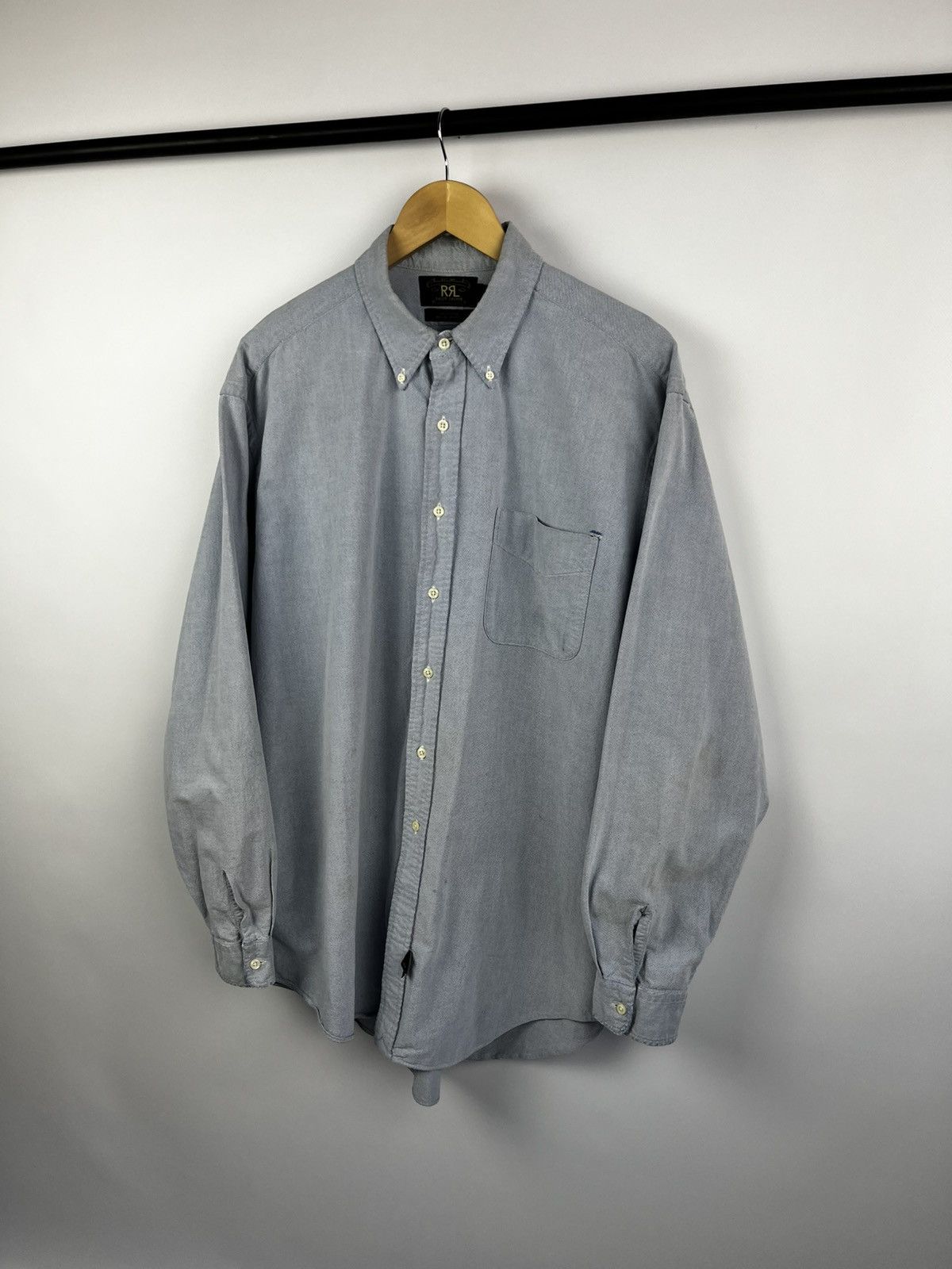 RRL button shirt western