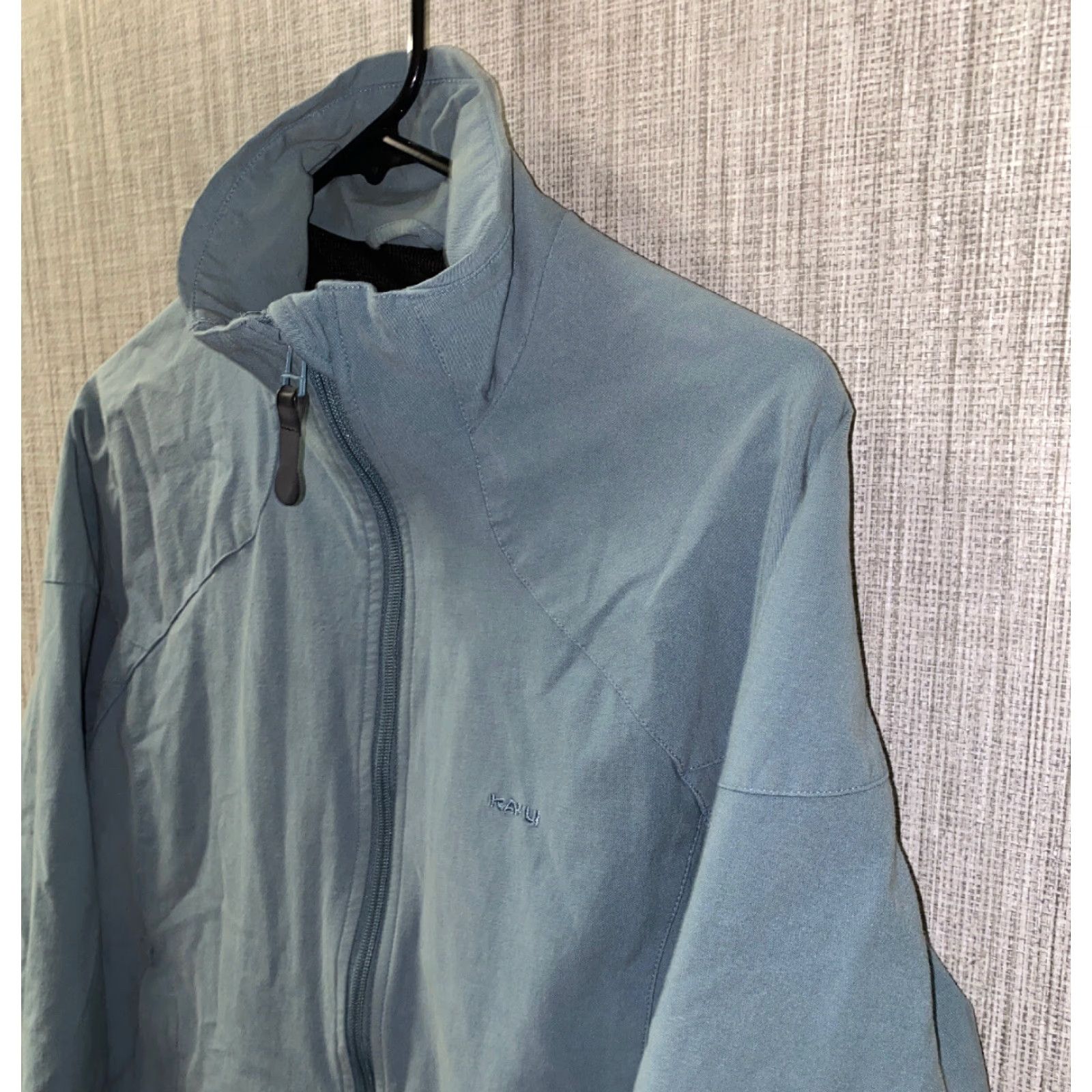 KAVU Kavu Jacket Full Zip Womens M Light Blue Cotton/Nylon Solid Casual Size M / US 6-8 / IT 42-44 - 3 Thumbnail