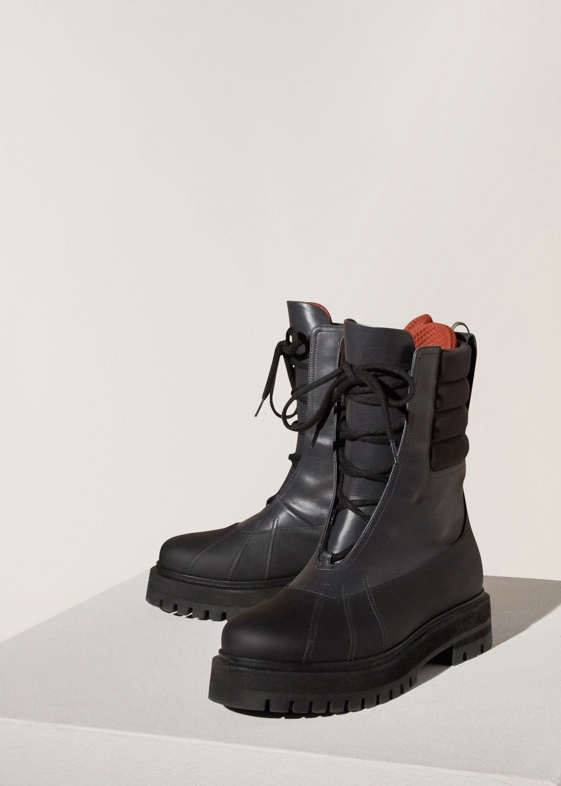 image of Loro Piana O1Loc1C0224 Thigh-High, Lace-Up Boots In Black, Women's (Size 12)