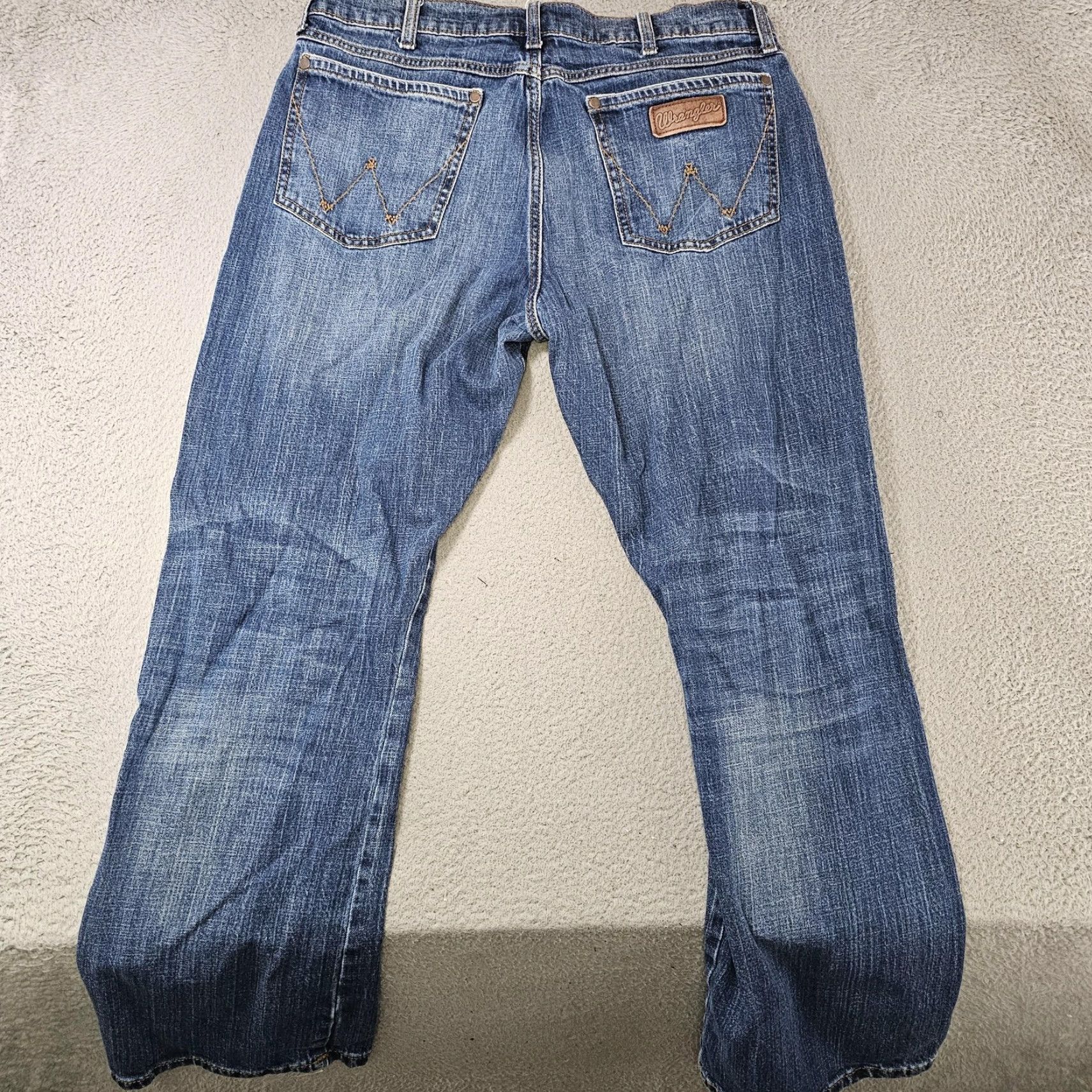 Wrangler Wrangler Retro Jeans Mens 34x29 Bootcut Denim Stretch Wrangler Retro Relaxed Boot Jeans Mens 34 Blue Pockets Zip Mens Wrangler Retro Vintage No Size US 34 / EU 50 - 7 Thumbnail