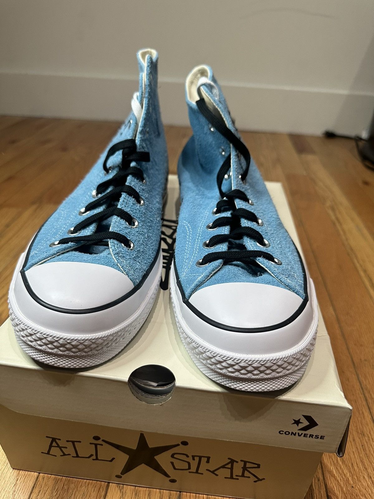 靴 Converse x Stussy CT70 Hi UK5 Sky Blue Converse x Stüssy Chuck 70 Shoes. Nike.com