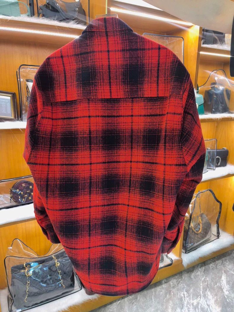 Balenciaga Balenciaga size 39 Wool Collar Button Checkered Jacket Size US S / EU 44-46 / 1 - 2 Thumbnail