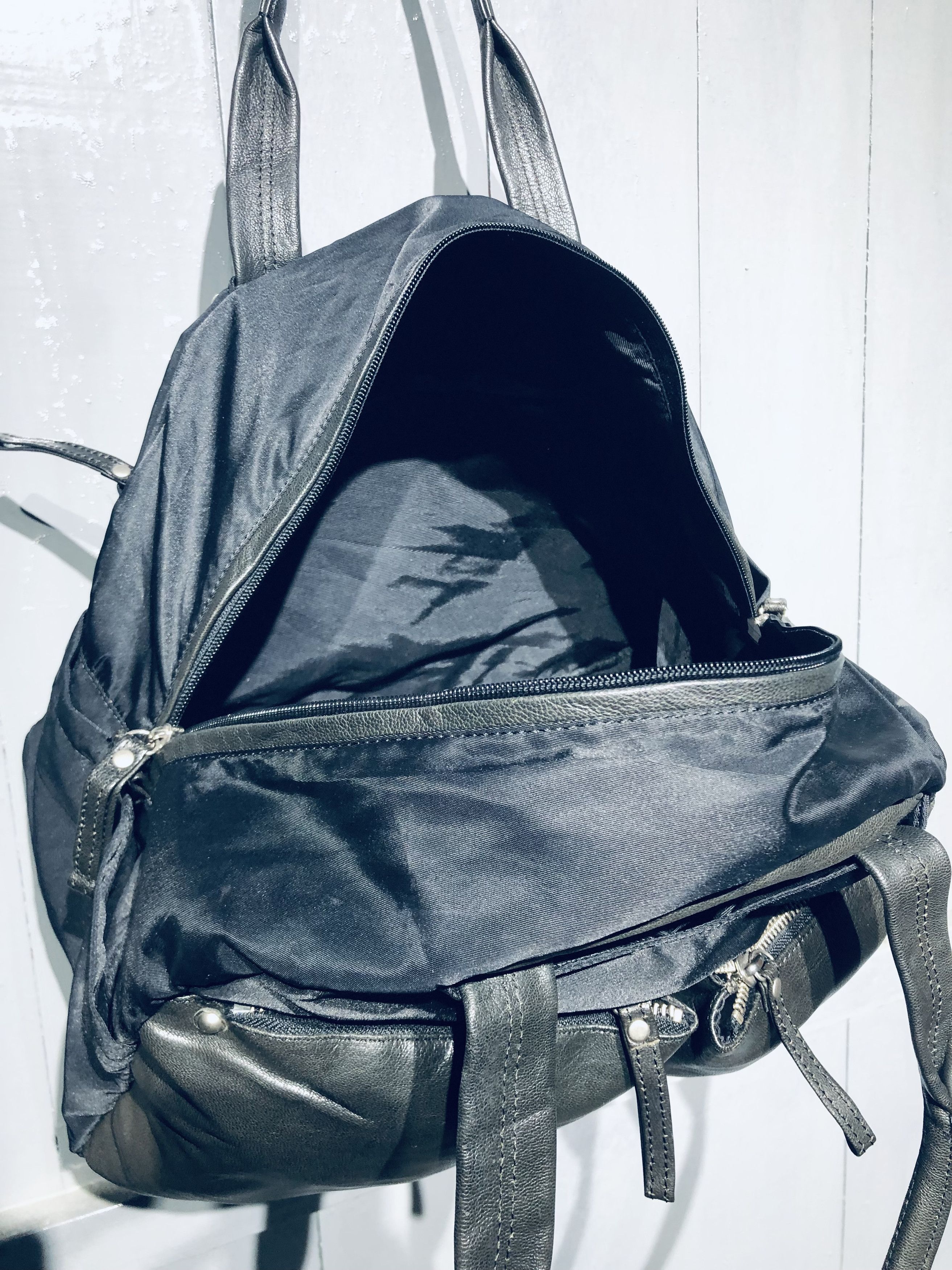 Y's Japanese YSaacs by Yohji Yamamoto Leather Nylon Shoulder Bag Size ONE SIZE - 11 Thumbnail