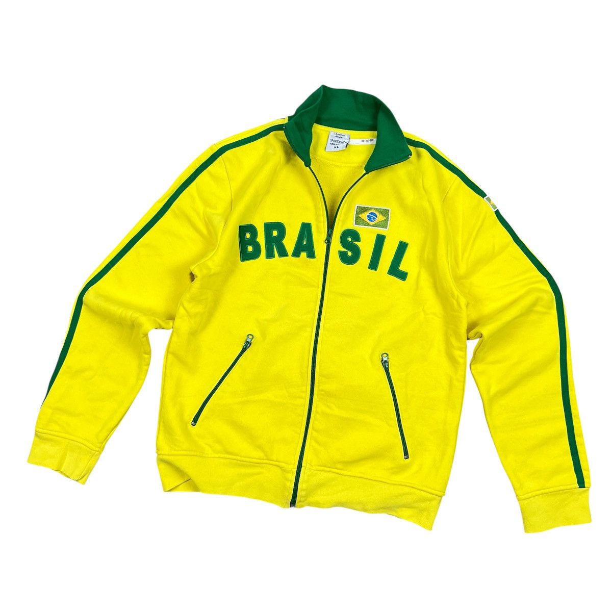 Other Vintage Brazil Soccer Track Jacket Yellow Green Full Zip XL Size US XL / EU 56 / 4 - 4 Thumbnail
