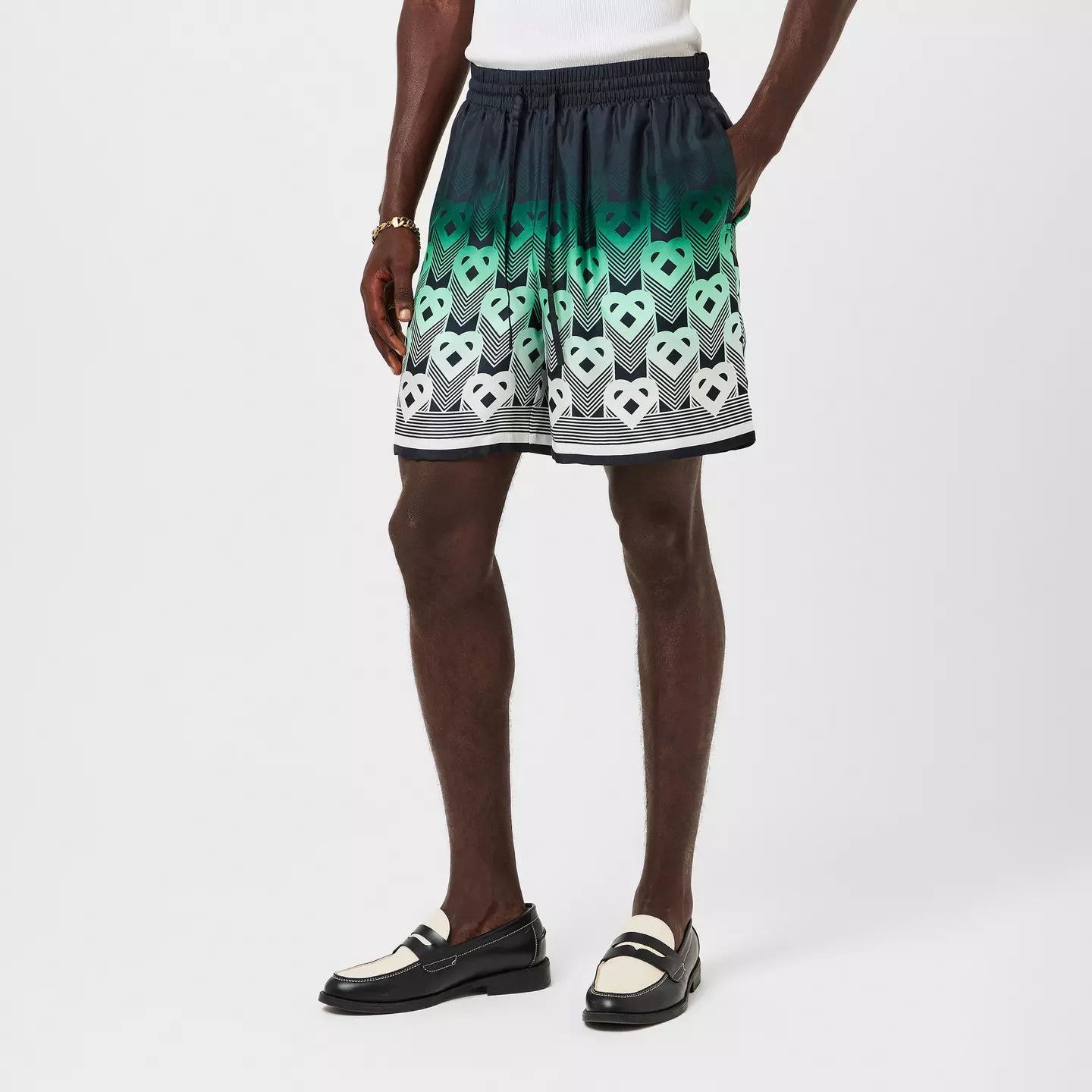 Casablanca o1g2r1mq0426 Mount Woven Tracksuit Shorts in Multicolor Size US 32 / EU 48 - 3 Thumbnail