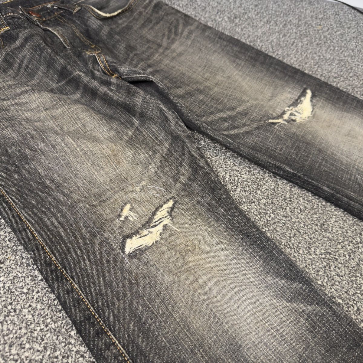 Hysteric Glamour Edwin Blue Trip 503 Black Distressed Denim ifsixwasnine Size US 32 / EU 48 - 6 Thumbnail