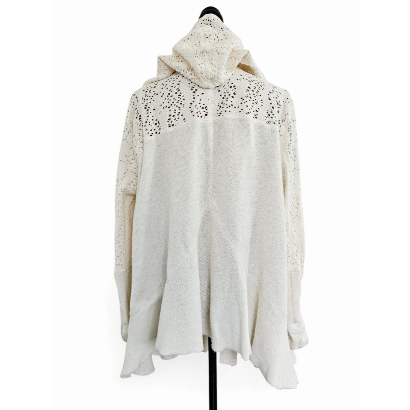 Free People Free People Doily Hooded Cardigan Ivory Open Knit Boho Jack Size S / US 4 / IT 40 - 9 Thumbnail