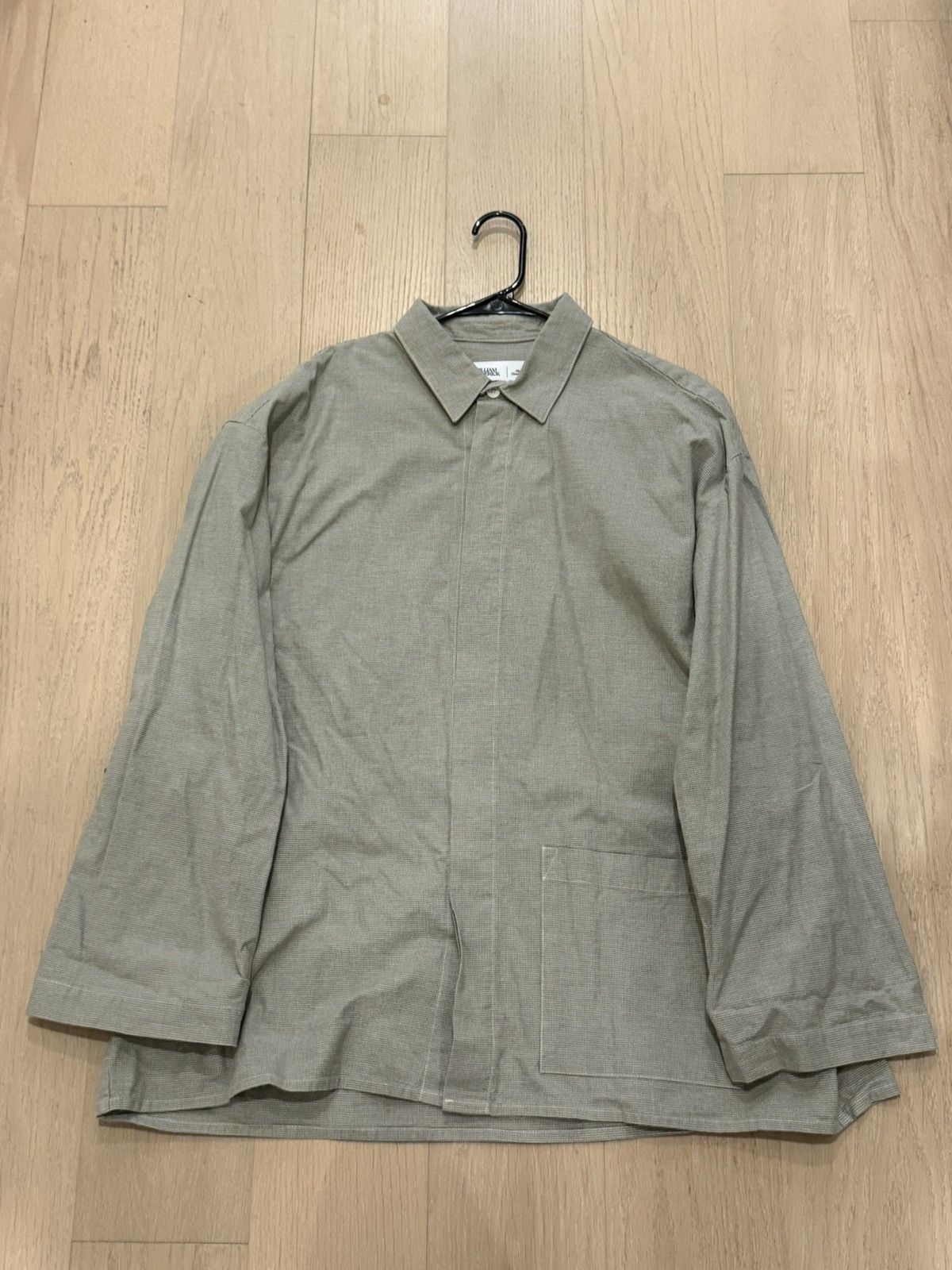 William Frederick William Frederick - Cafe Shirt - Sage / Cream Check Size US L / EU 52-54 / 3 - 1 Thumbnail