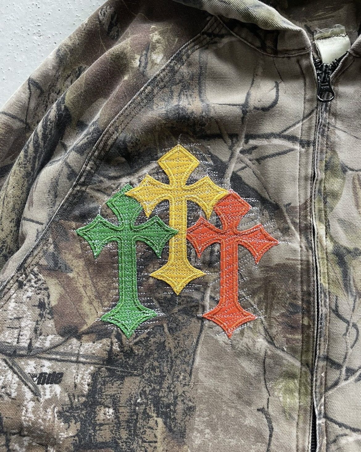 Carhartt × Vintage Vintage Crazy Rare 90's Camo Boxy Carhartt Style Jacket Size US M / EU 48-50 / 2 - 4 Thumbnail
