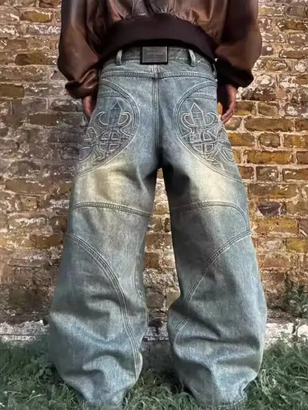 Japanese Brand Komuro x Mayu Washed Y2K Style Baggy Denim Jeans Size US 34 / EU 50 - 4 Thumbnail