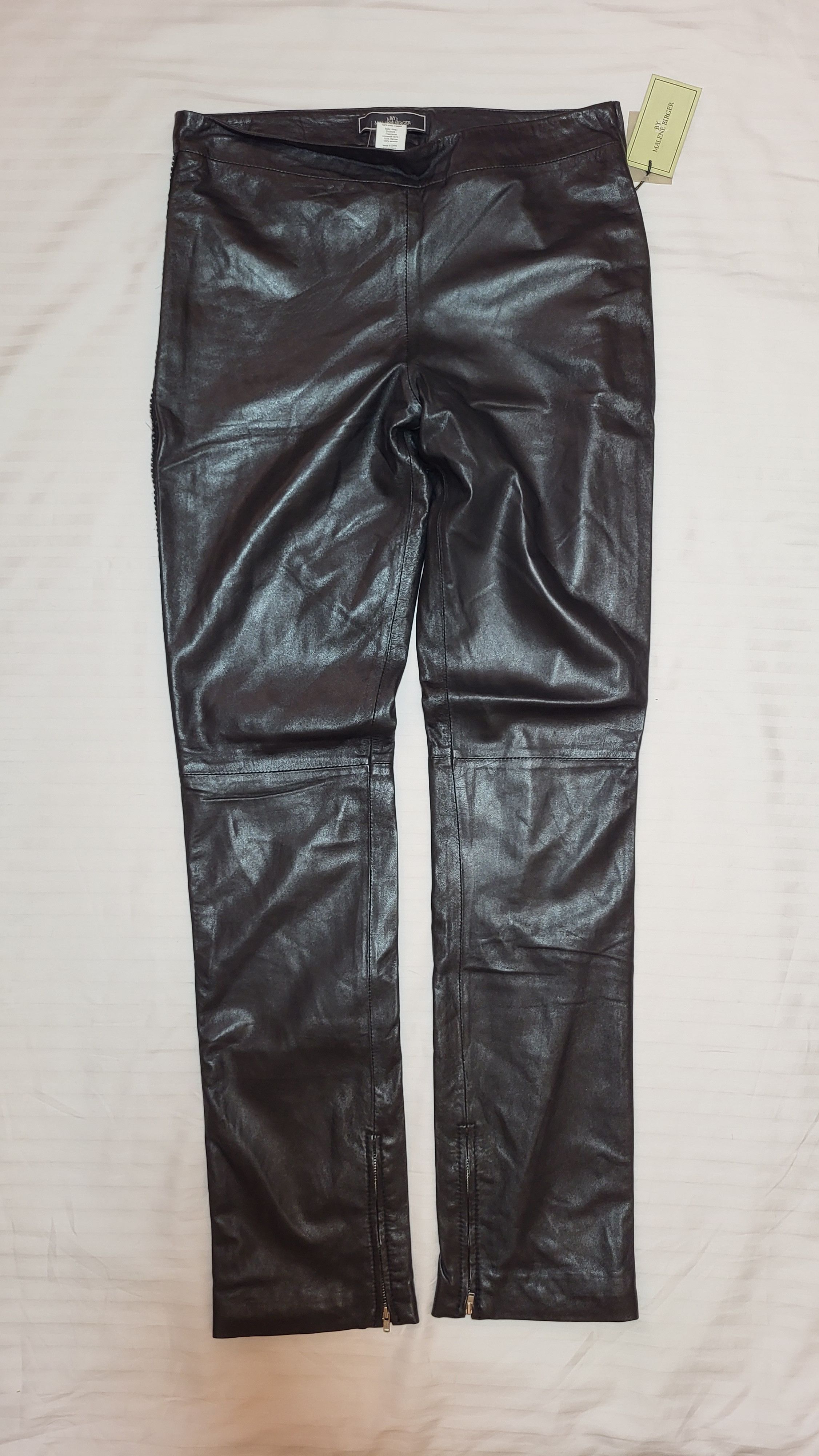 By Malene Birger 100% lamb leather pants BY Malene Birger q29950019 Zula r.42 Size 32" / US 10 / IT 46 - 5 Thumbnail