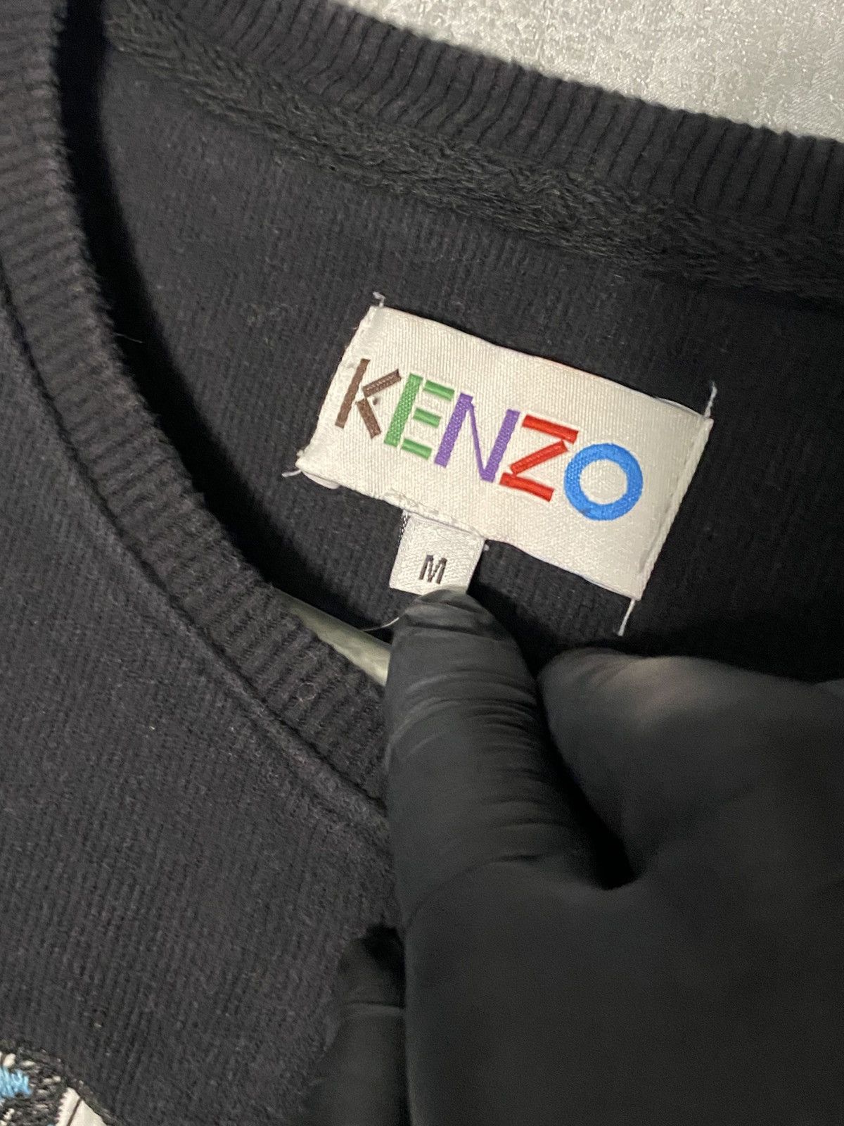Kenzo Kenzo Embroidered Tiger Jumper Sweatshirt Black Mens Sz M Size US M / EU 48-50 / 2 - 3 Thumbnail