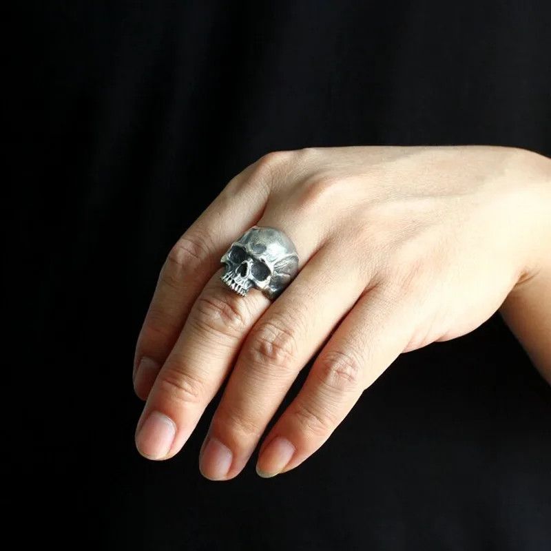 Jewelry Rock Skull Ring Size ONE SIZE - 1 Thumbnail