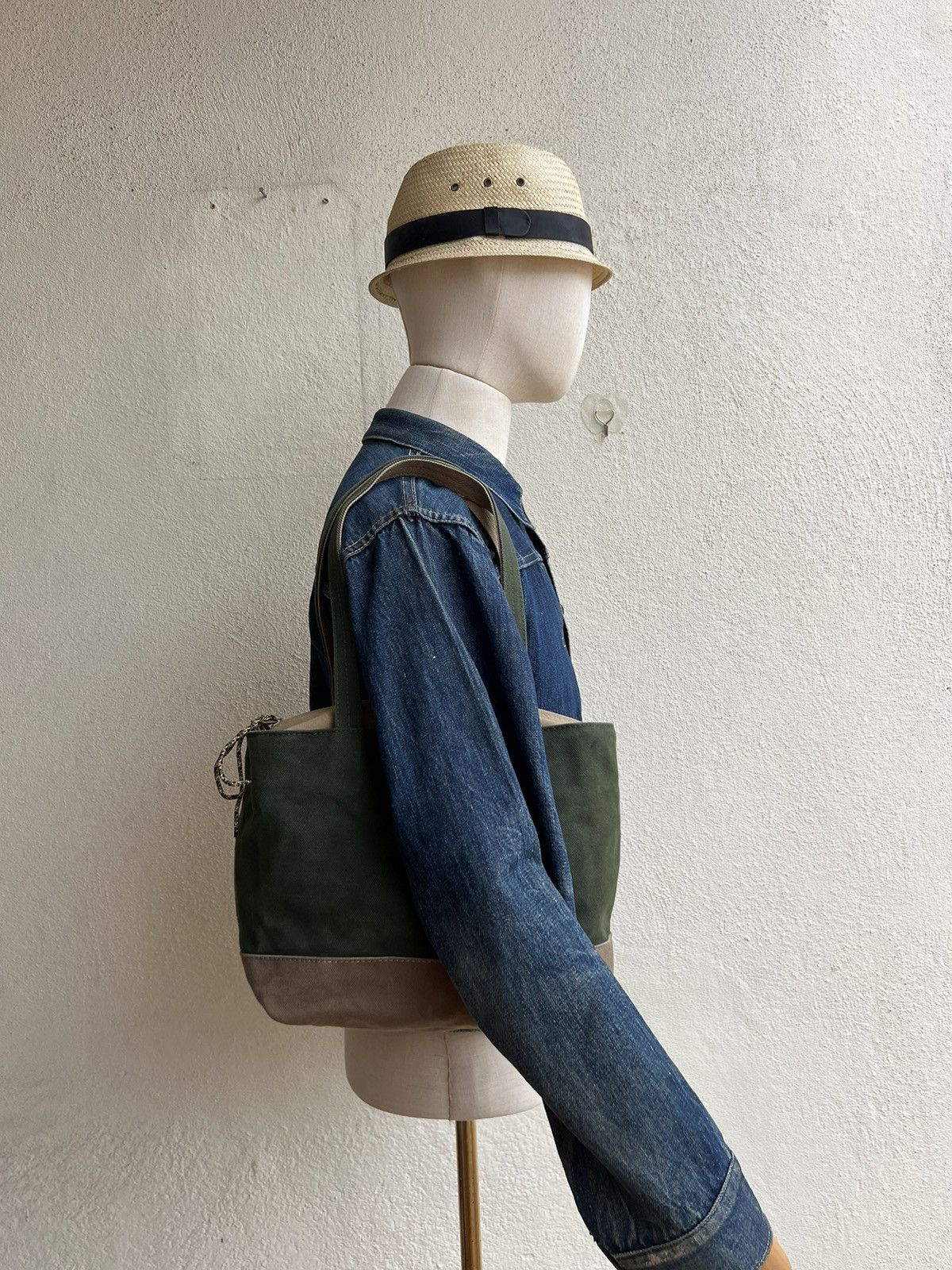 Vintage Van Nuys Japan Waxed Canvas Cotton Mini Tote Bag Size ONE SIZE - 21 Thumbnail
