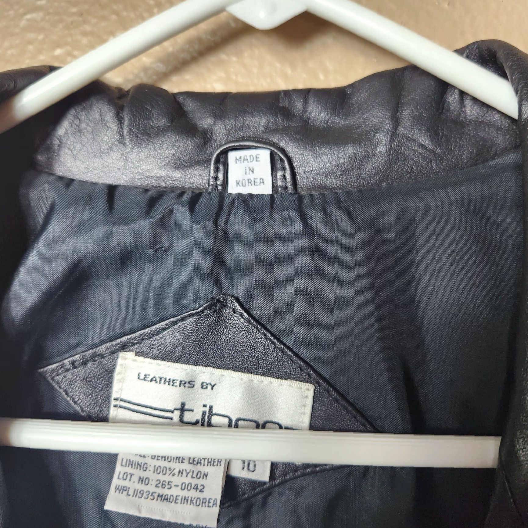 Vintage VINTAGE Tibor Blazer 90s Black Leather One Button -Size 10 Womens Jacket Size L / US 10 / IT 46 - 2 Thumbnail
