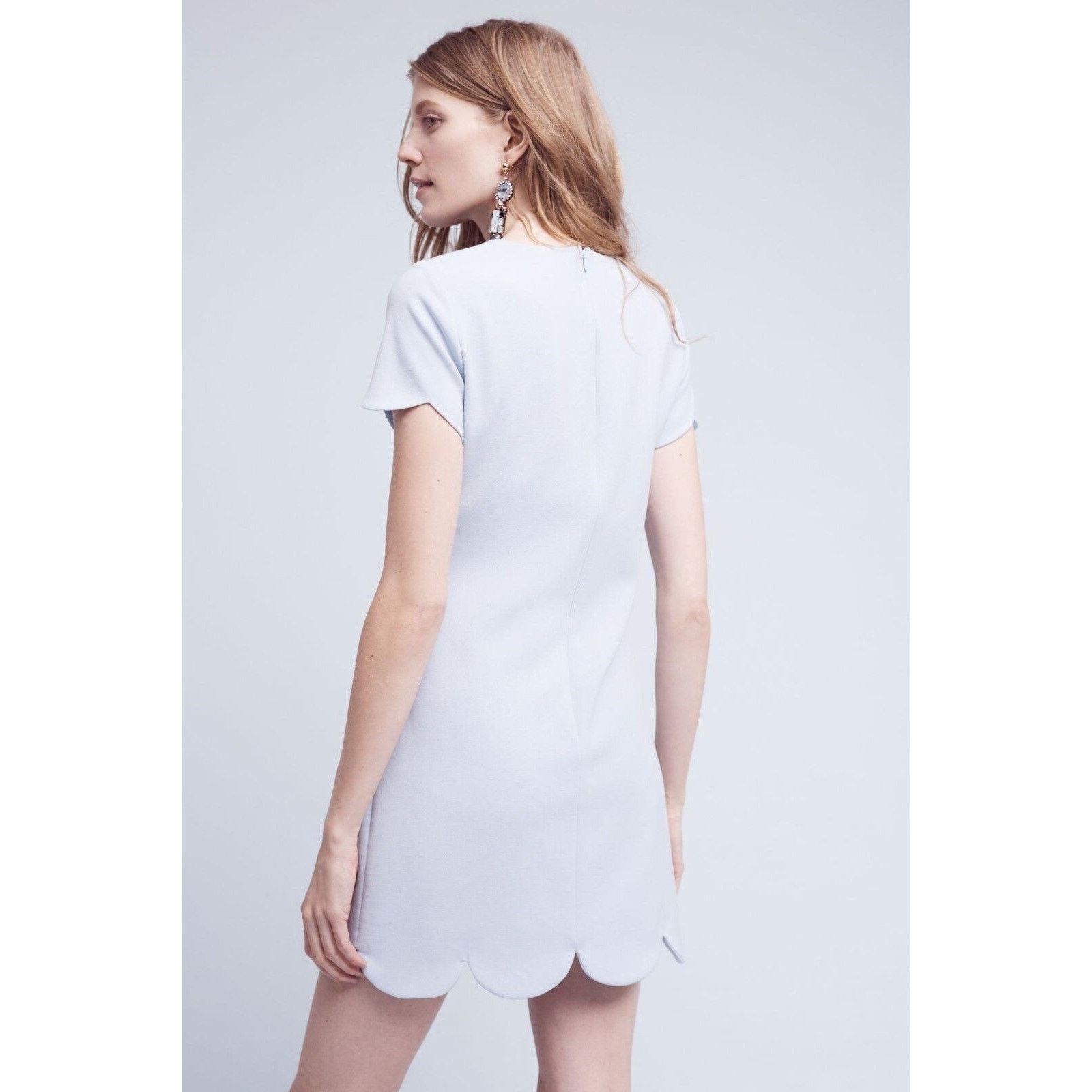 Anthropologie New Anthropologie Ruenna Scalloped Mini Dress by Shoshanna 2 Size XS / US 0-2 / IT 36-38 - 3 Thumbnail
