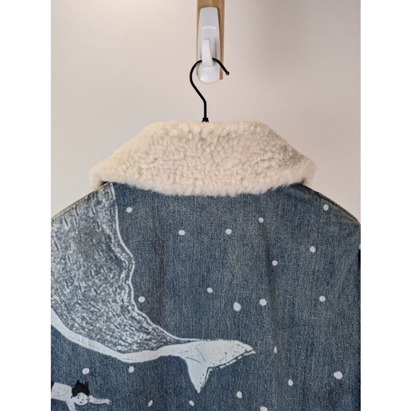 Loewe o1rshd1 Sketch Print Denim Jacket in Mid Blue Size US M / EU 48-50 / 2 - 15 Thumbnail