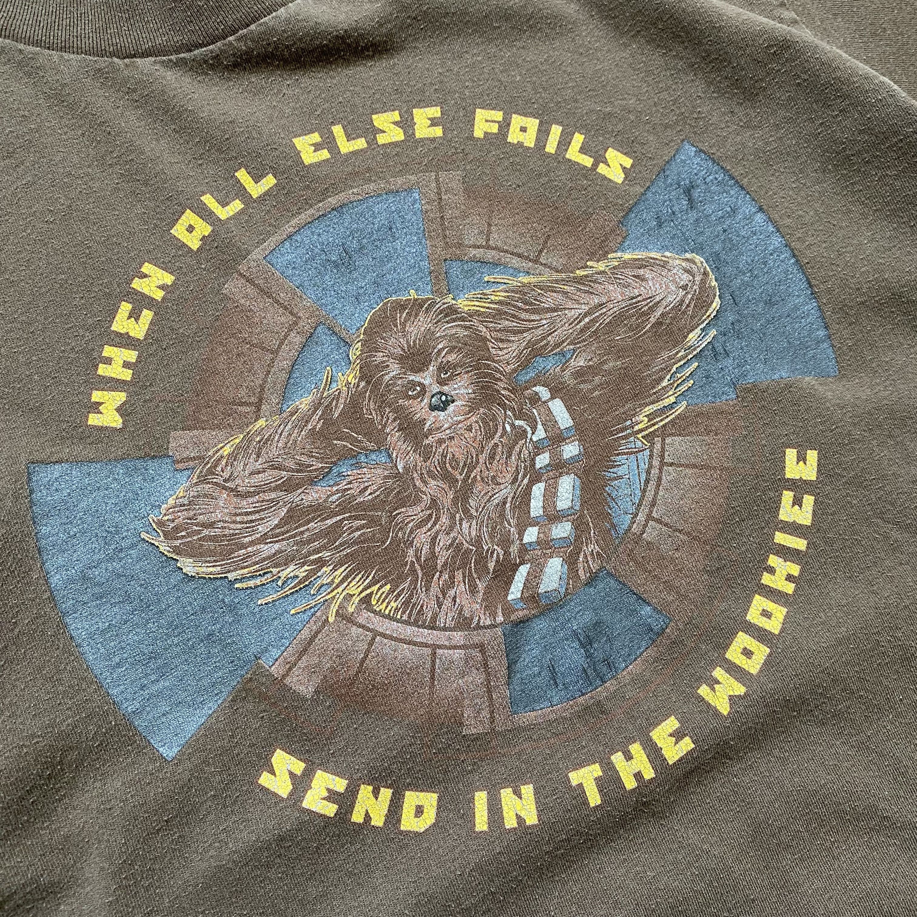 Star Wars 🔥Vintage Star Wars Chewbacca Wookie Tee Distressed Size US M / EU 48-50 / 2 - 7 Thumbnail