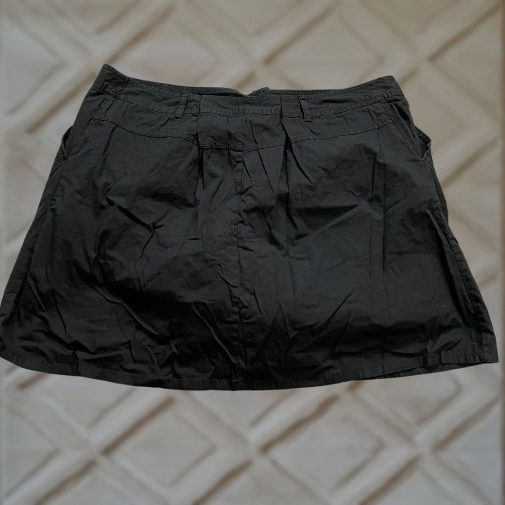 Vintage White Stag Skort Womens Plus 22W Black Cotton Pockets Solid Casual Outdoor Mini Size 40" / US 18 - 1 Thumbnail