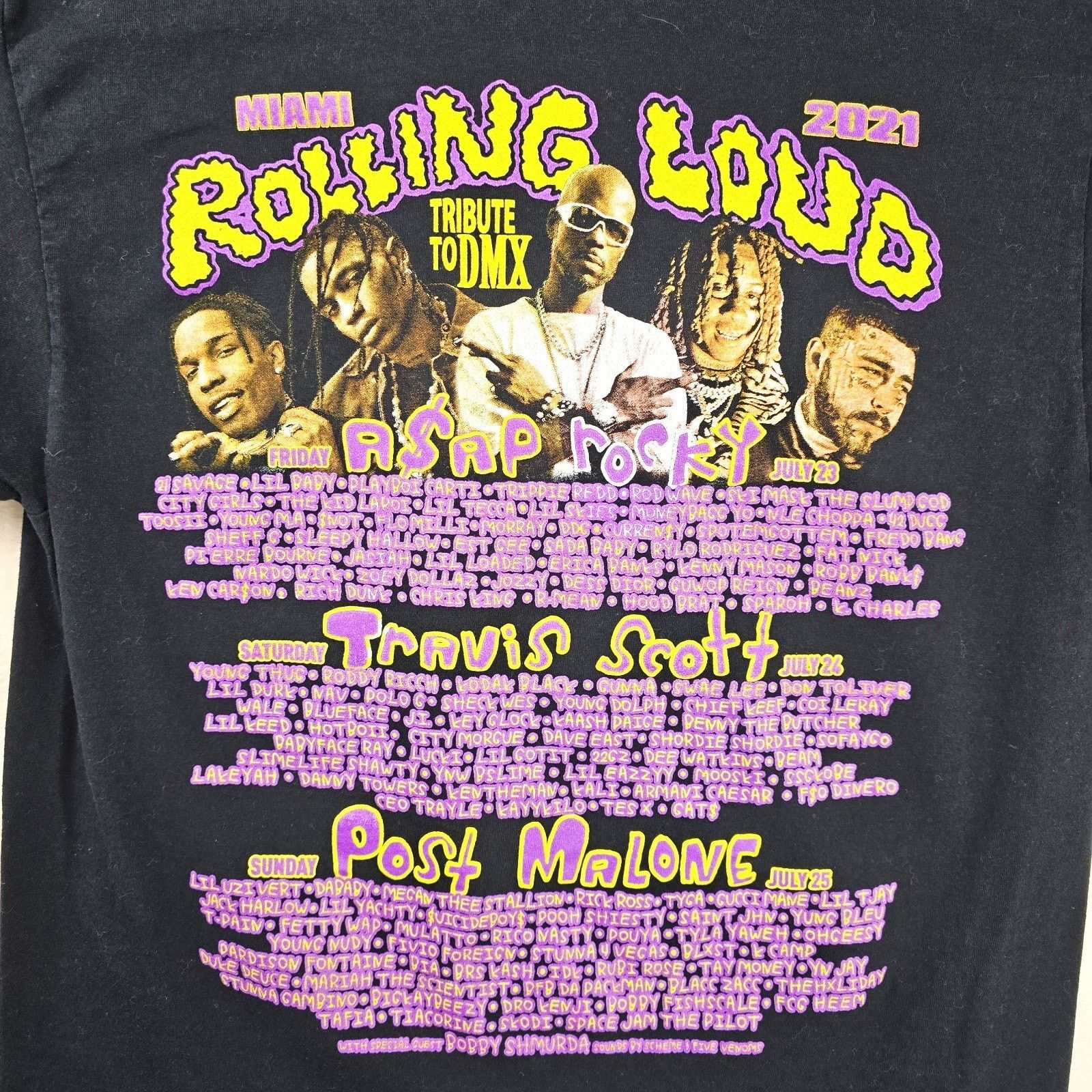 Fruit Of The Loom Rolling Loud 2021 Miami Shirt Small Travis Scott ASAP Rocky Size US S / EU 44-46 / 1 - 5 Thumbnail