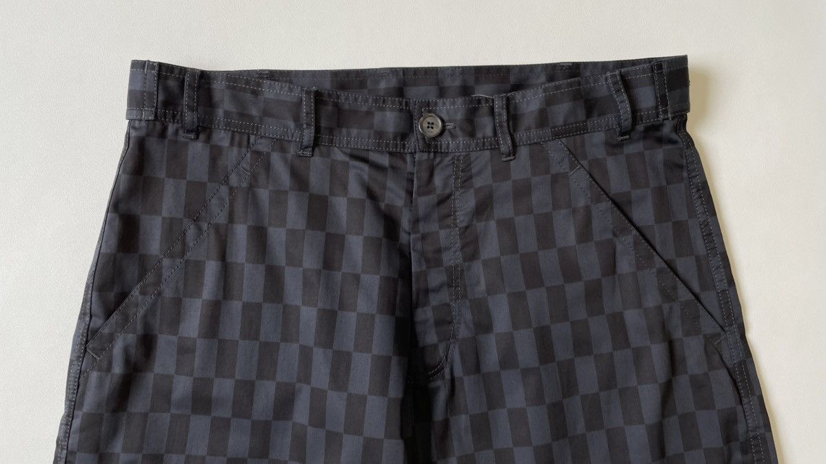 Comme des Garcons ‘Checkerboard Print’ Baggy Utility Shorts Size US 32 / EU 48 - 5 Thumbnail