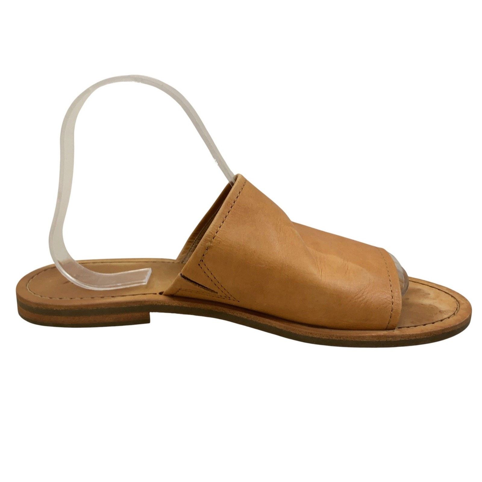 Frye Frye Slide Sandals 10M Tan Leather Open Toe Slip On Flat Size US 10 / IT 40 - 3 Thumbnail