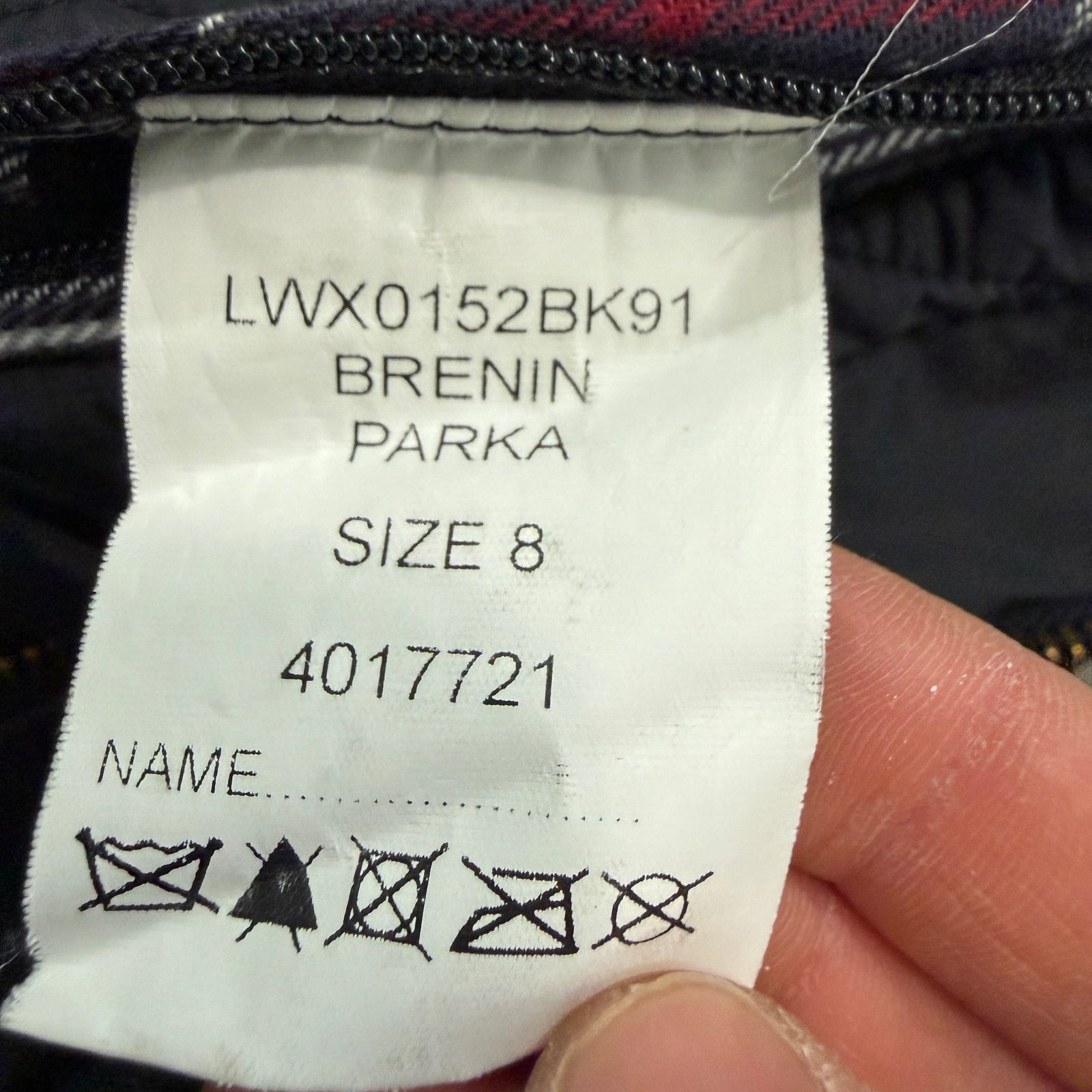 Barbour Barbour Brenin Parka Jacket Women's 8 Black Hooded Wax Size M / US 6-8 / IT 42-44 - 11 Thumbnail