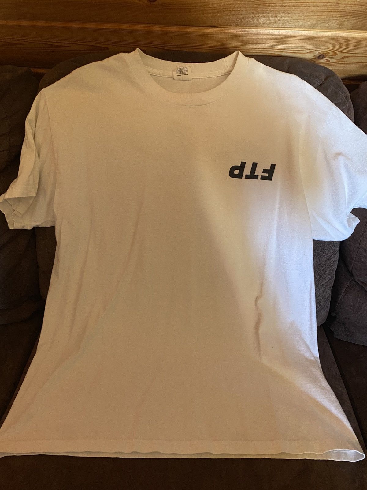 Fuck The Population FTP Upside Down Logo Tee Size US L / EU 52-54 / 3 - 1 Thumbnail