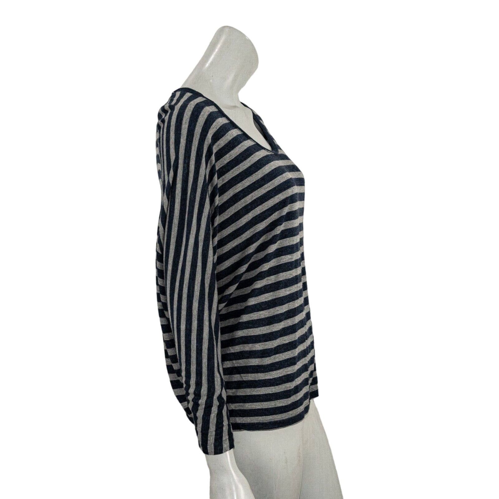 Vince VINCE Scoop Neck Dolman Sleeve Pullover Blouse Gray Navy Size L / US 10 / IT 46 - 5 Thumbnail