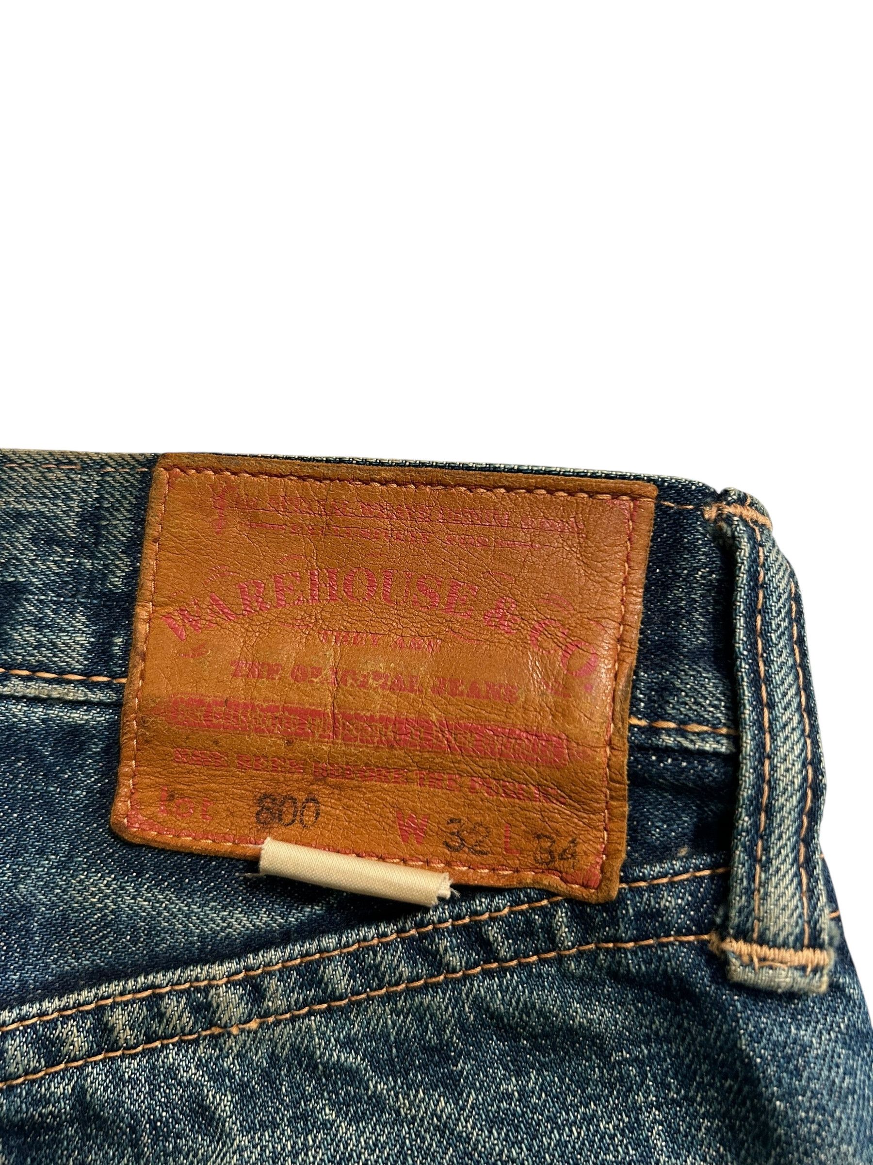 Kapital × Vintage × Warehouse VINTAGE WAREHOUSE 800 SELVEDGE BUTTON FLY DISTRESSED DENIM Size US 32 / EU 48 - 2 Thumbnail