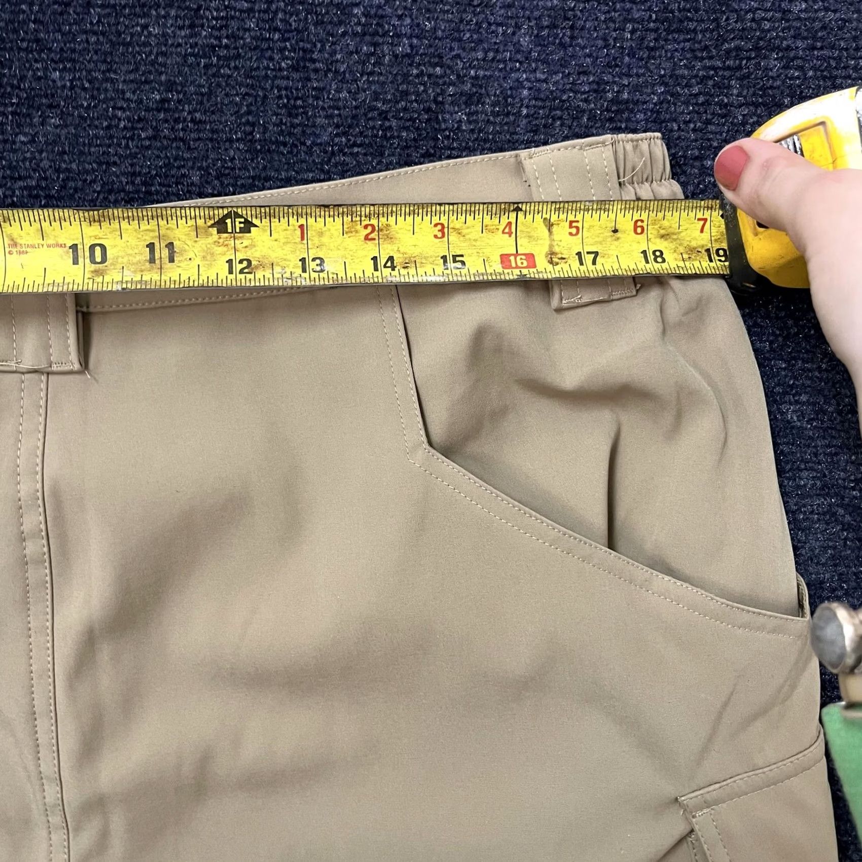 Vintage FLEXCAMO Tactical Series Pants Mens 2XL Beige Cargo Elastic Waist Outdoor Pants Mens 2XL Beige Cargo Pocket Zipper Workwear Casual Outdoor Size US 39 - 5 Thumbnail