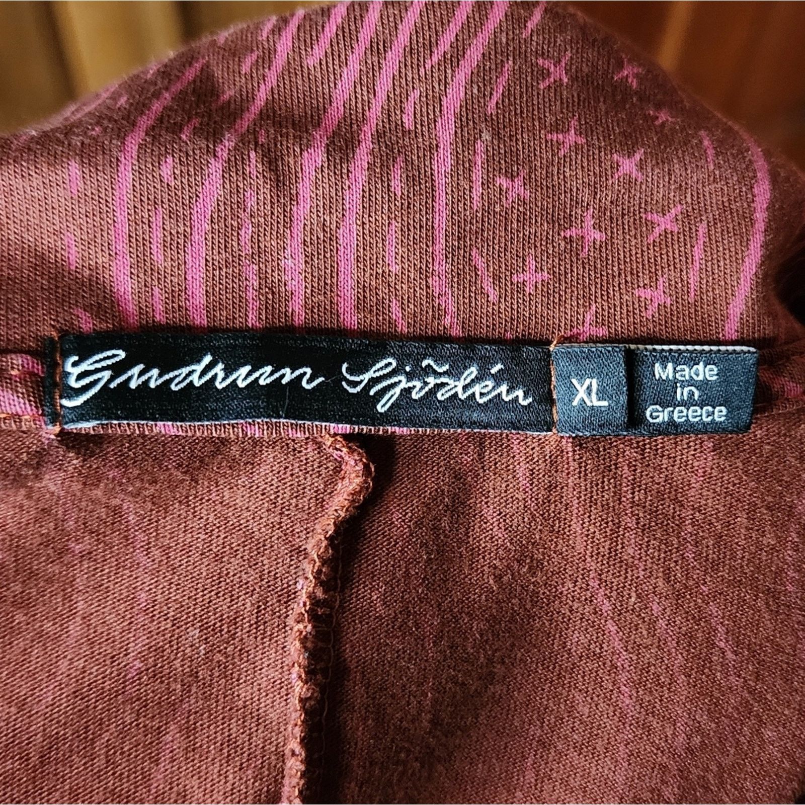 Gudrun Sjoden NWOT Gudrun Sjoden Pink Brown Collared Shirt Dress XL Size XL / US 12-14 / IT 48-50 - 5 Thumbnail