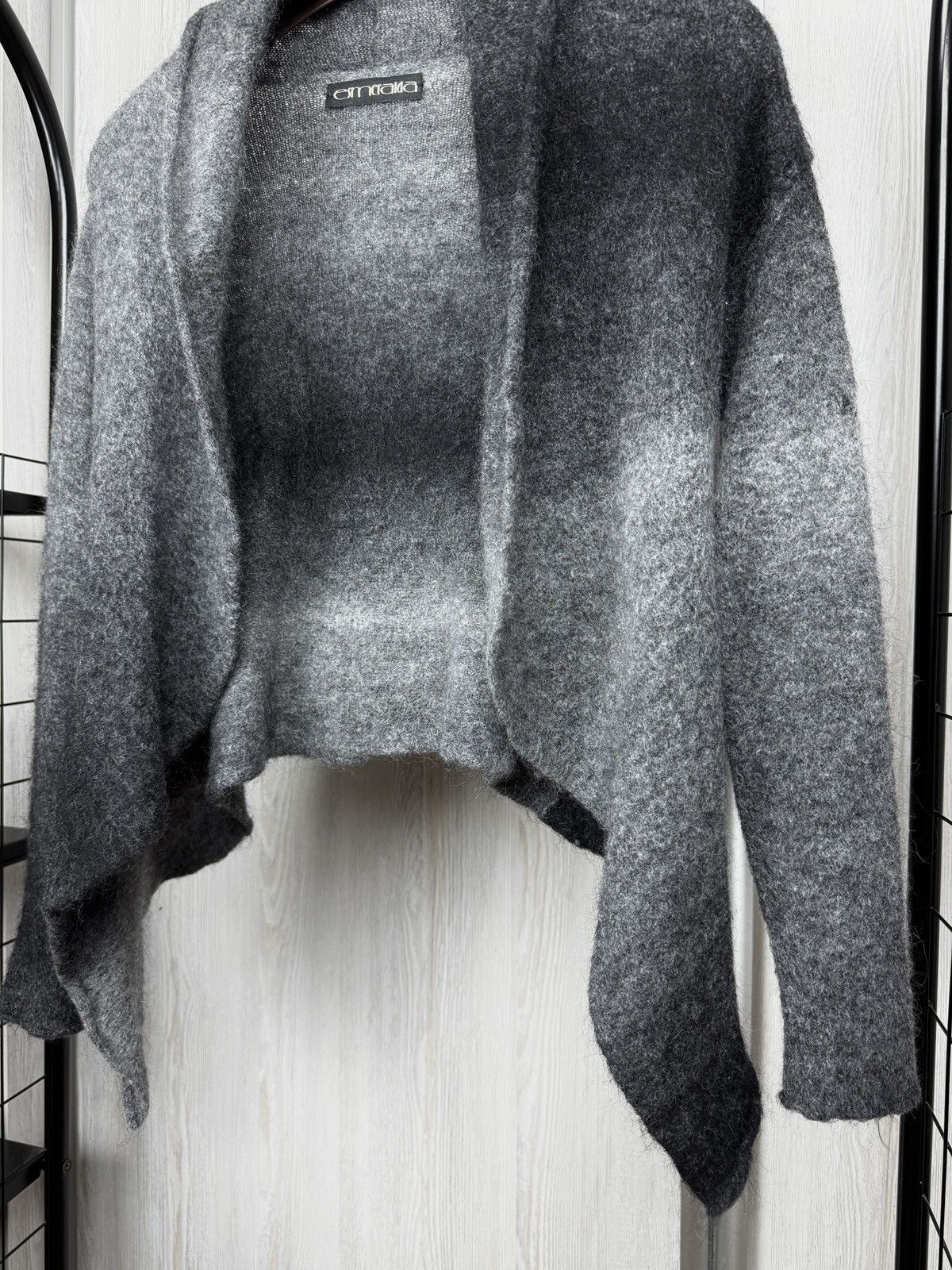 Designer Esmeralda grey lightweight sweater cardigan Germany made S/M Size S / US 4 / IT 40 - 4 Thumbnail
