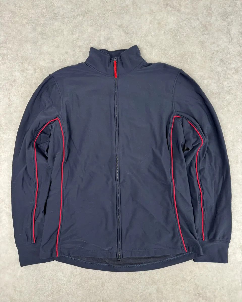 Prada 2000s Prada Navy Contrast Red Stripe Tracksuit Set Size US 33 - 4 Thumbnail