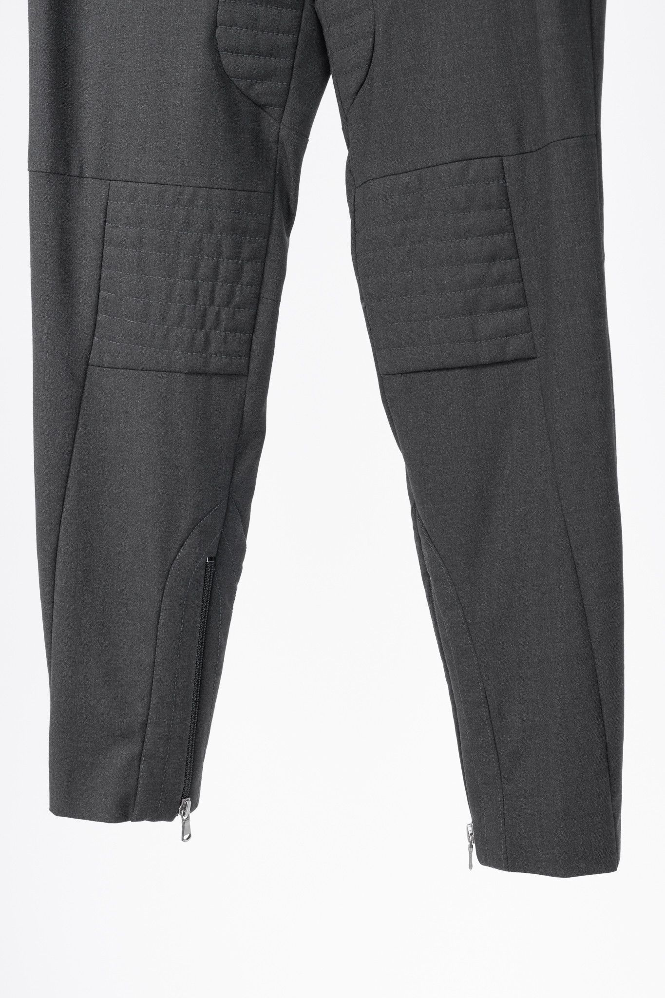 Brunello Cucinelli Brunello Cucinelli Stretch-Wool Quilted Zip-Hem Trousers Size 27" / US 4 / IT 40 - 6 Thumbnail