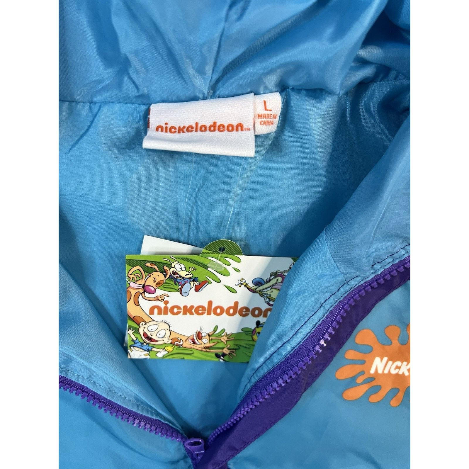 Nickelodeon NWT Nickelodeon Rugrats Windbreaker Jacket Size Large LG Size US L / EU 52-54 / 3 - 3 Thumbnail