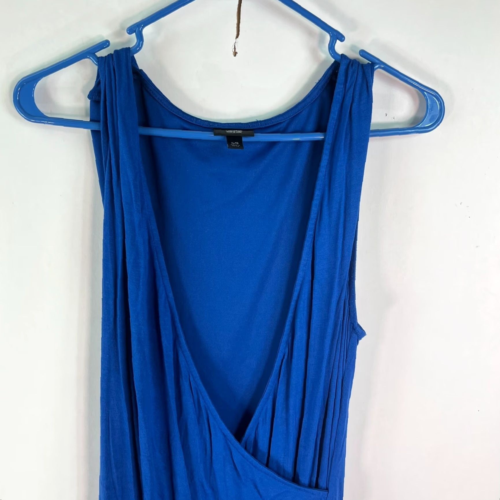 Mossimo VINTAGE Mossimo Dress Women Maxi Wrap Dress Ruched Mermaid Casual Blue XL Summer Size XL / US 12-14 / IT 48-50 - 2 Thumbnail