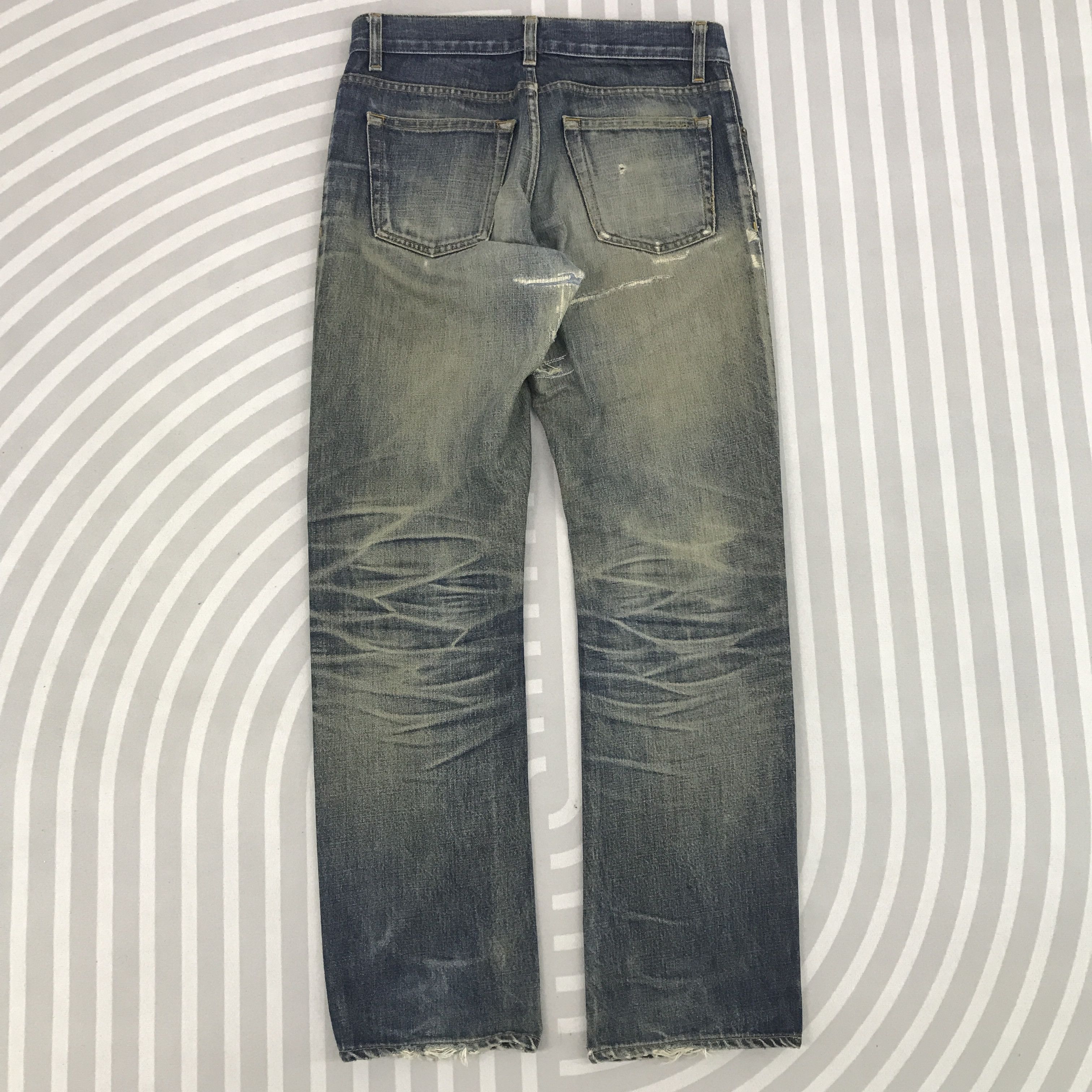 Helmut Lang Vtg 1996 Helmut Lang Ripped Distressed Jeans Denim Size US 30 / EU 46 - 4 Thumbnail