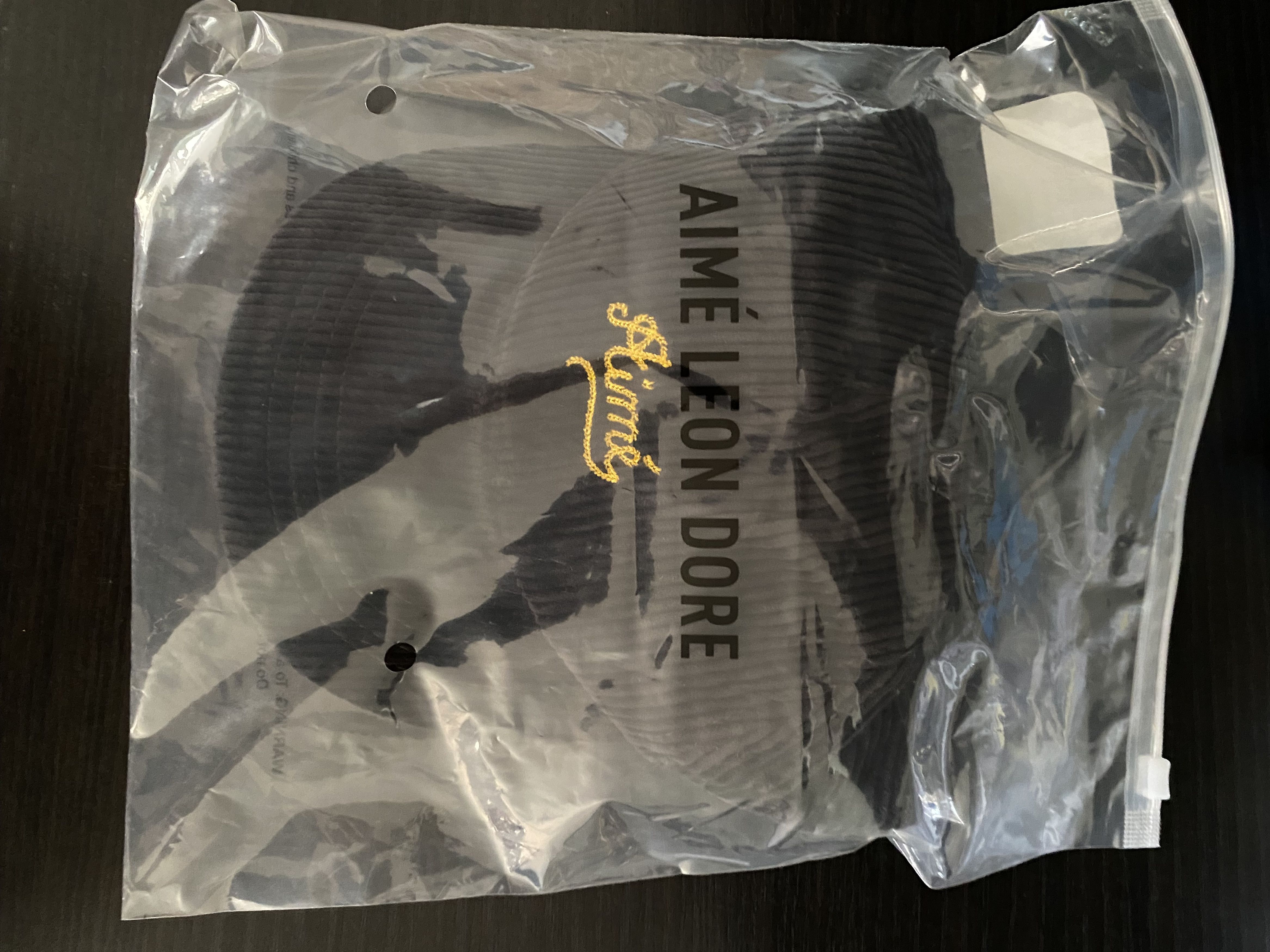 Aime Leon Dore Aimé Chain Stitch Hat Charcoal Grey Size ONE SIZE - 3 Thumbnail